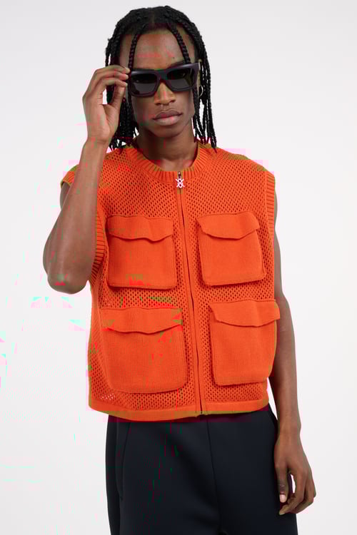 DAILY PAPER Gilet Rouge
