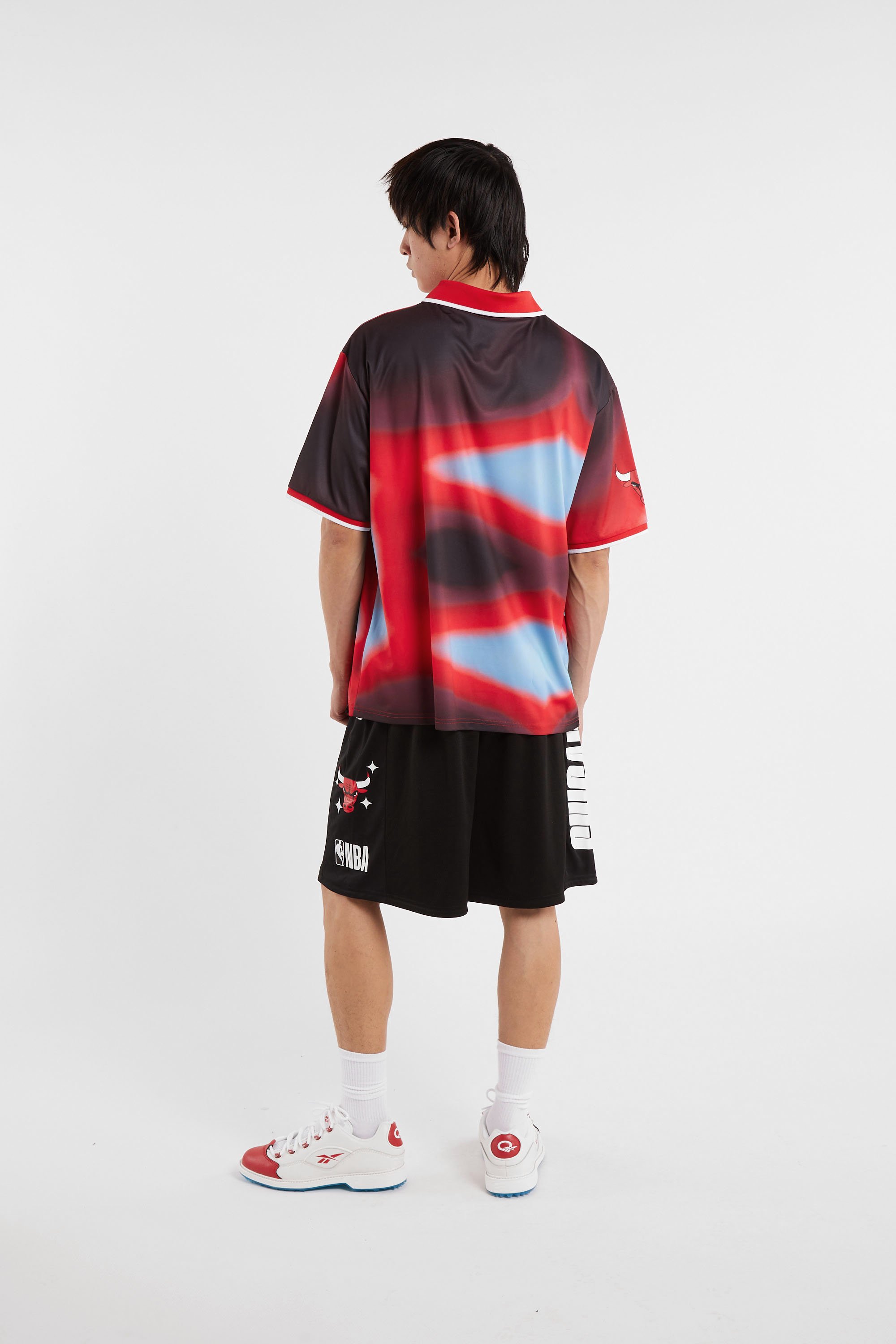 Regular-fit round-neck cotton T-shirt Red