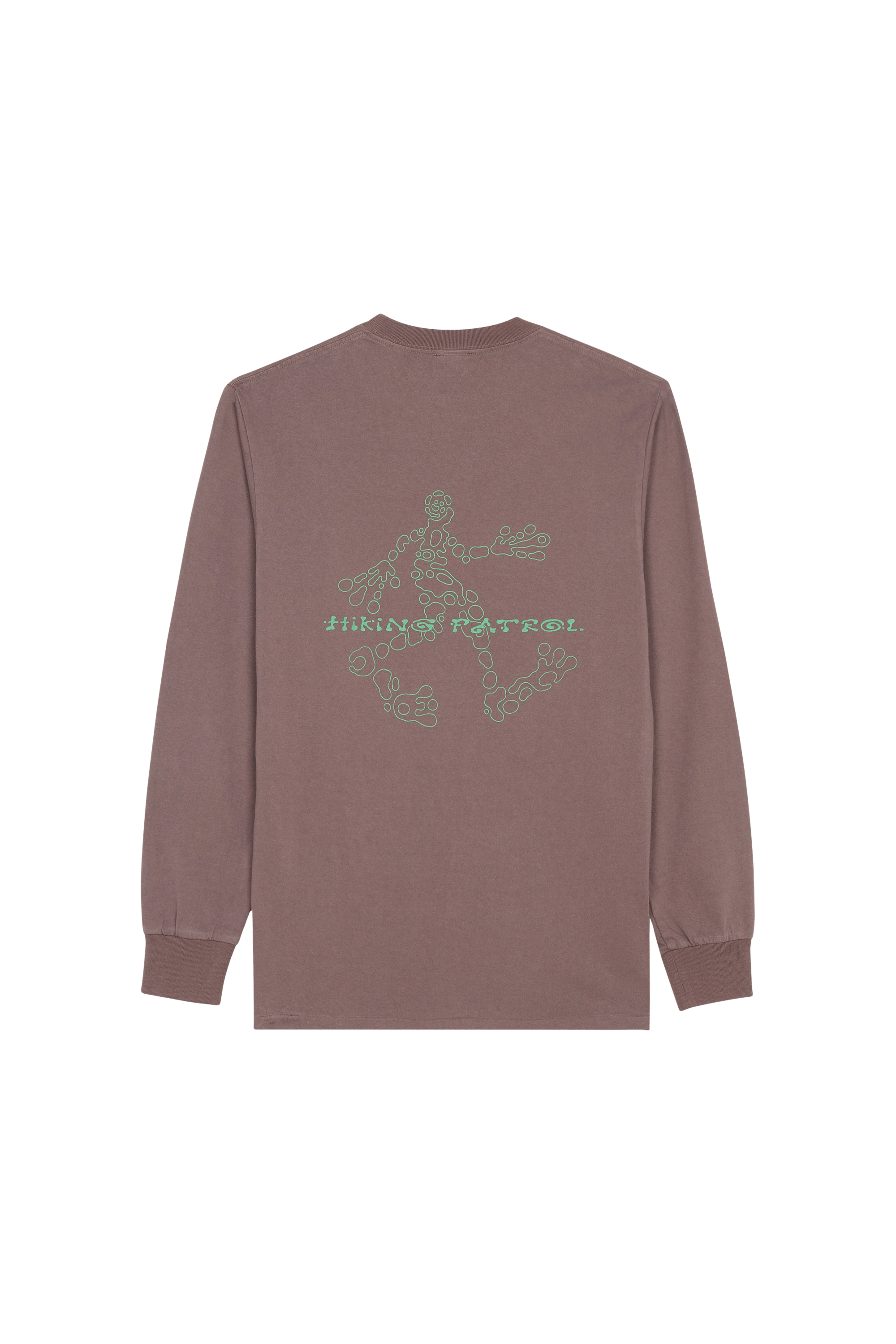 Regular-fit round-neck cotton T-shirt HIKING PATROL Khaki