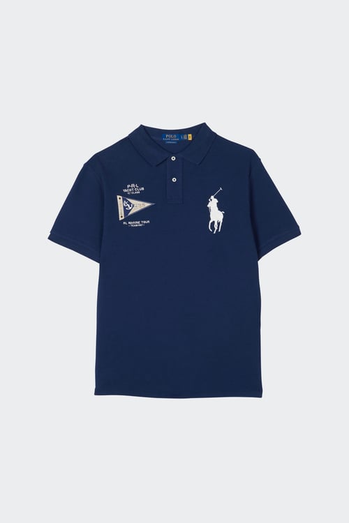 Polo manches courtes Bleu