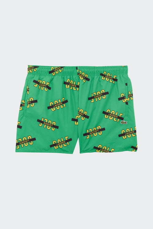 Short De Bain Vert Lacoste Homme Citadium