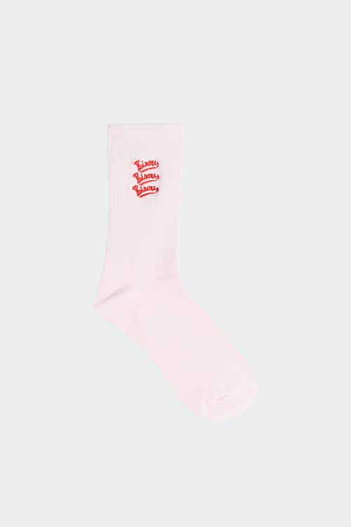 BISOUS SKATEBOARDS Chaussettes Rose