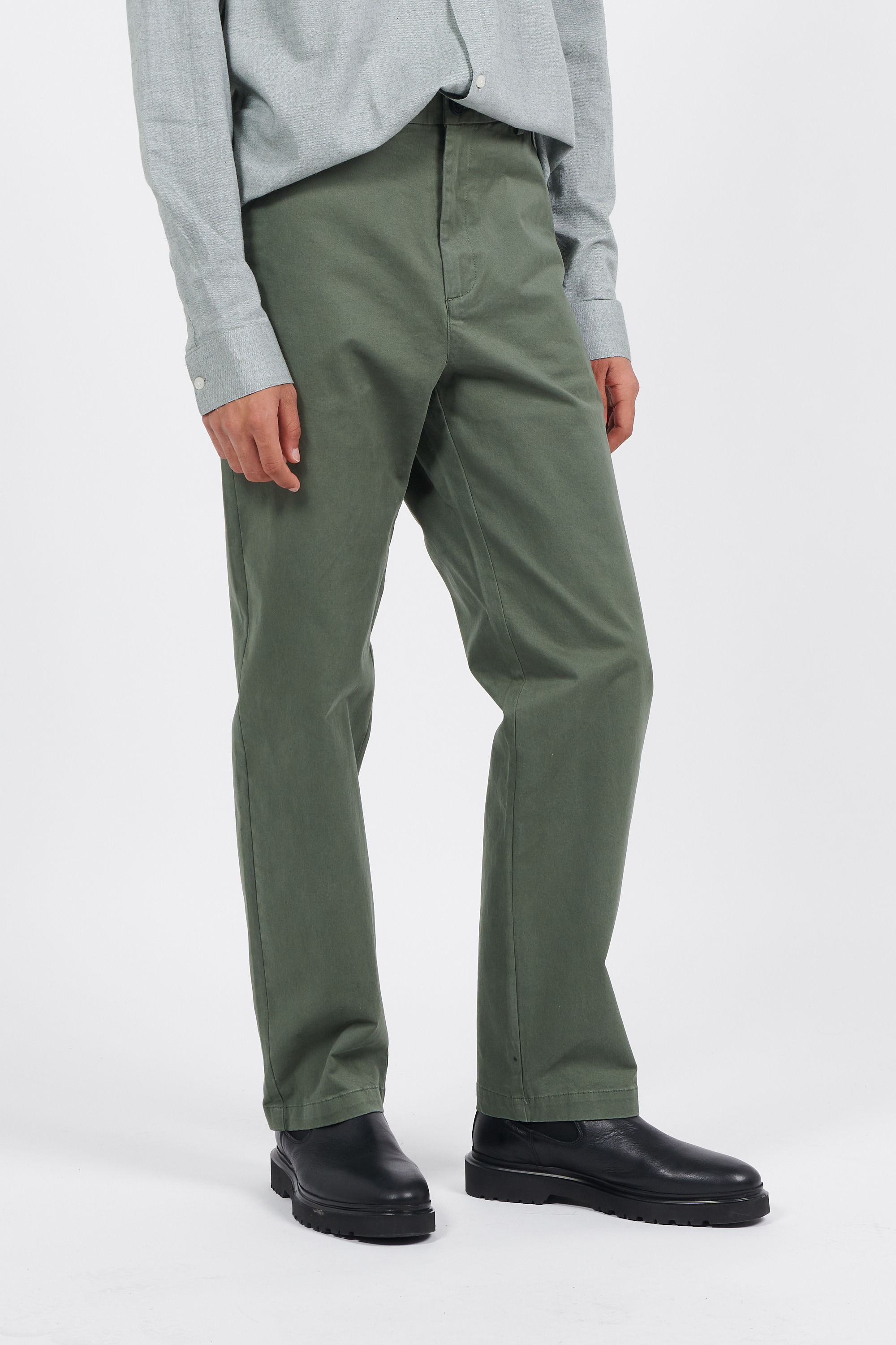Pantalon cargo stretch vert kaki homme | La Halle