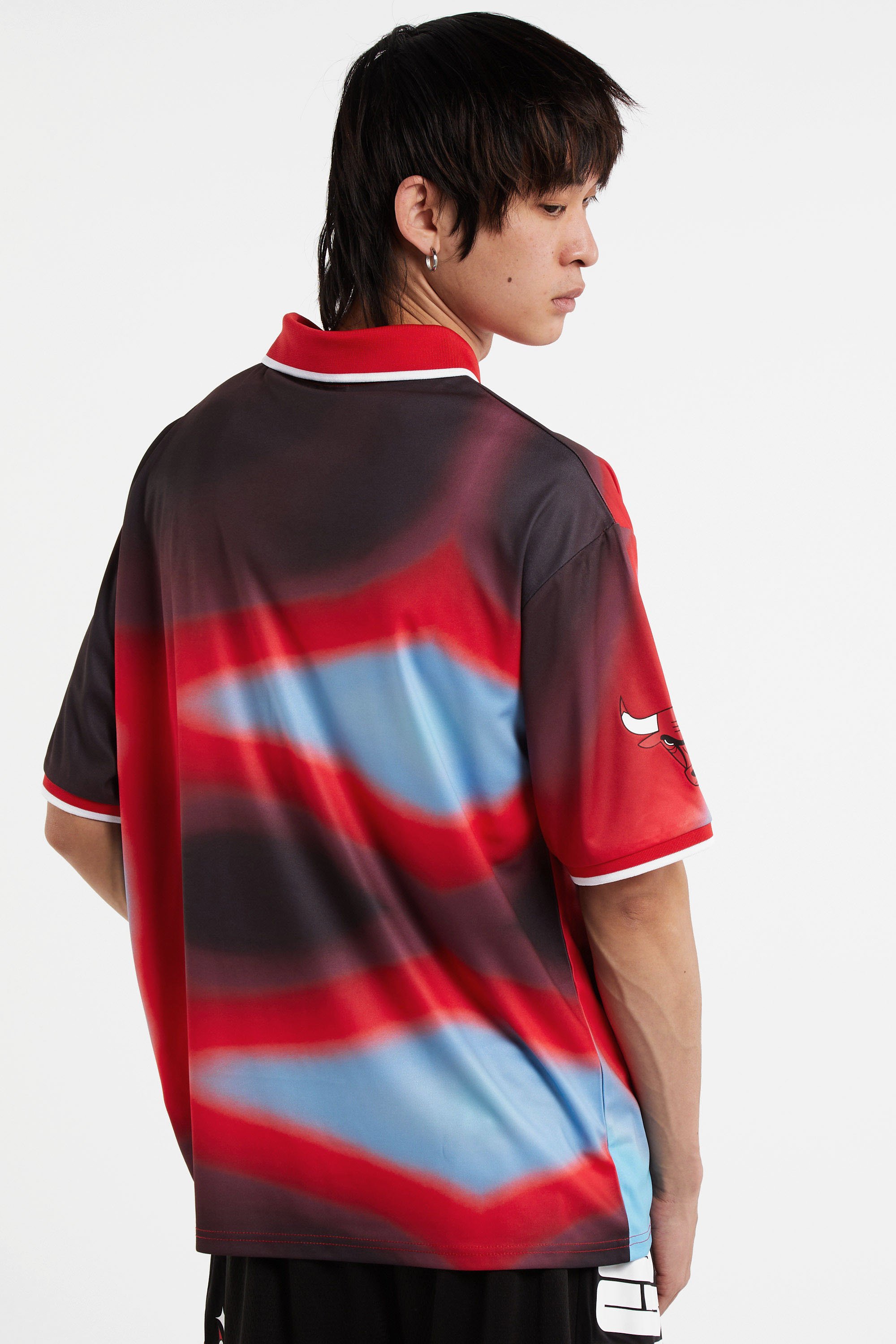 Regular-fit round-neck cotton T-shirt Red