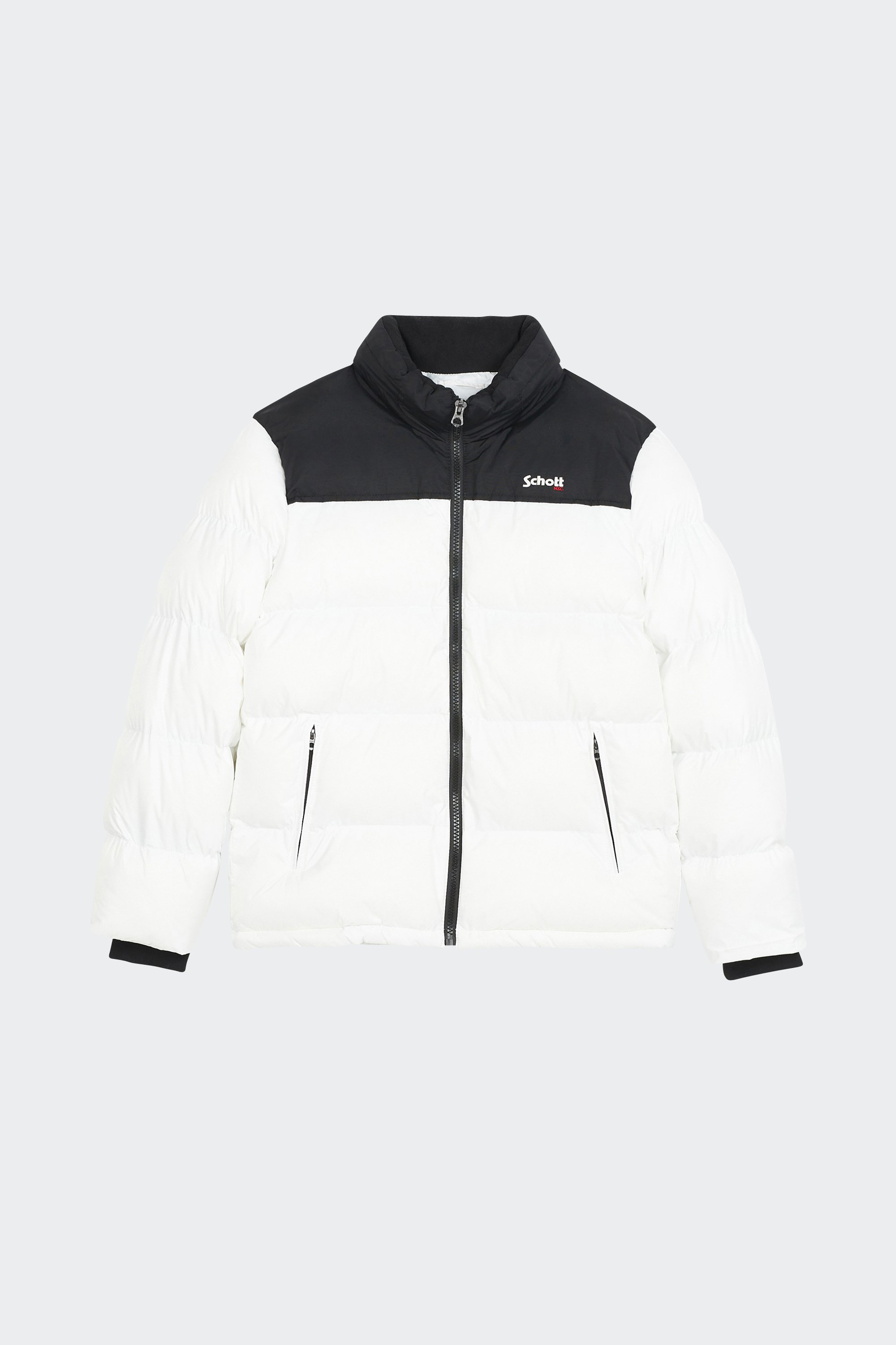 Puffer Jacket | White by SCHOTT Puffer Jacket White