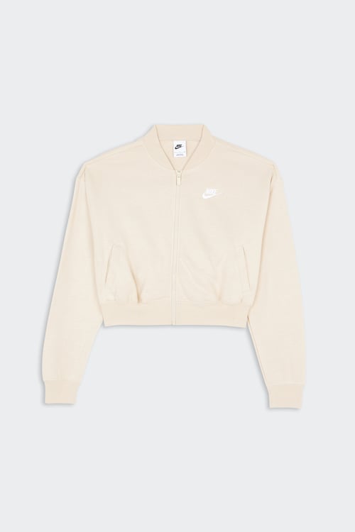 NIKE Top manches longues zippé Beige