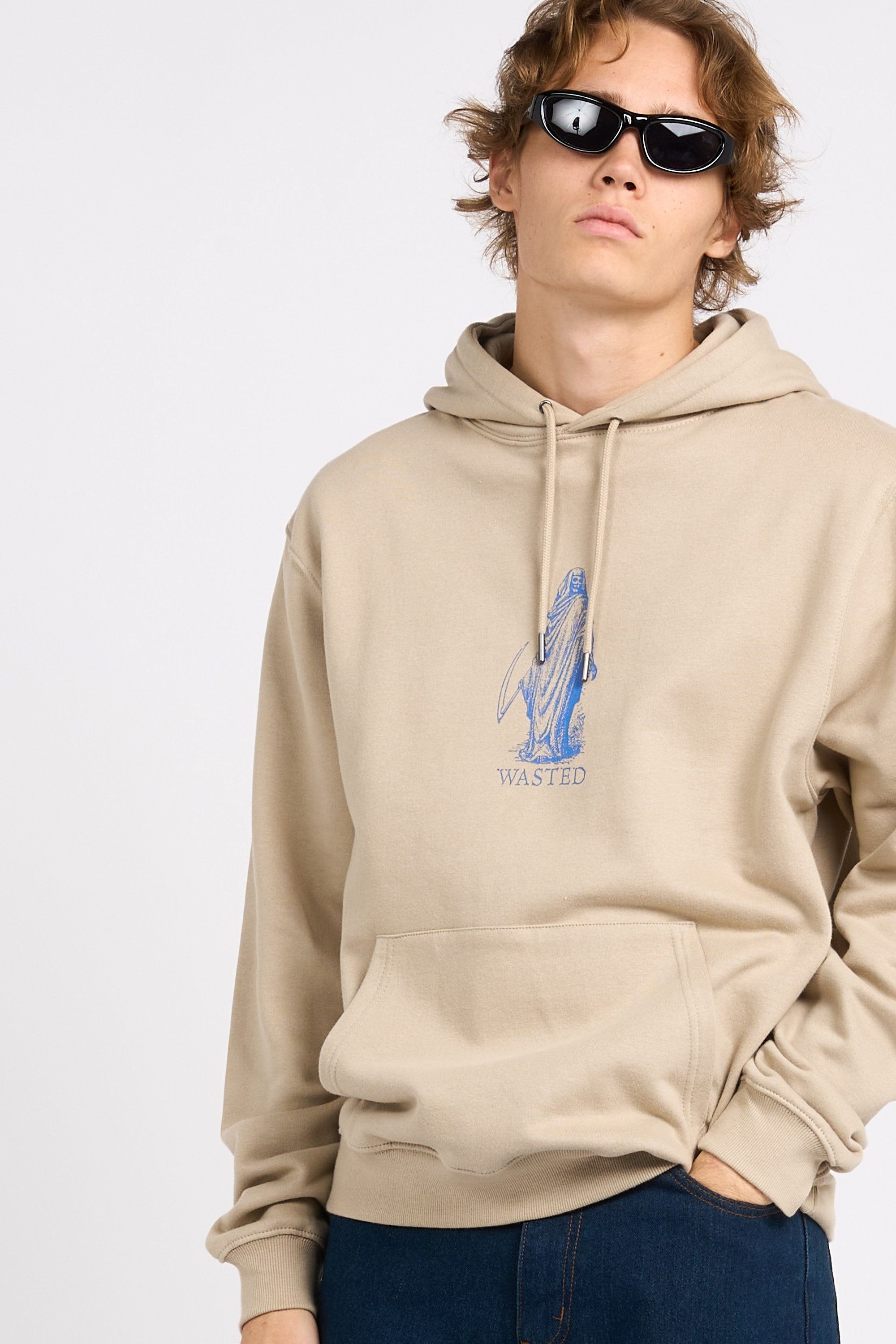 Hoodie | Beige by WASTED Hoodie Beige