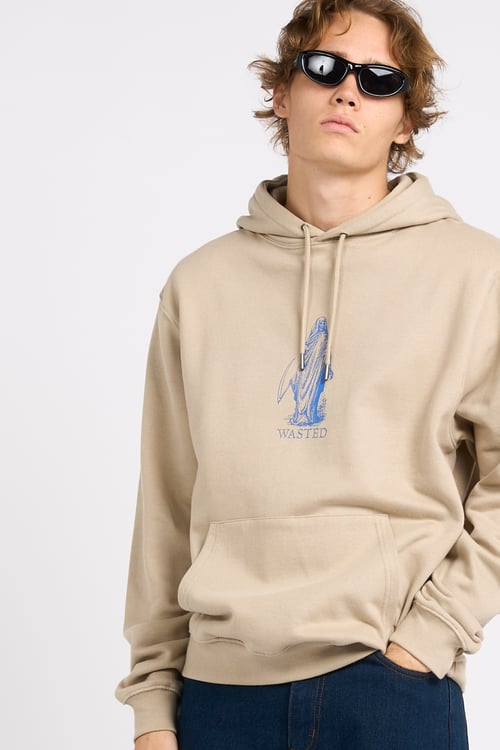 WASTED Hoodie Beige