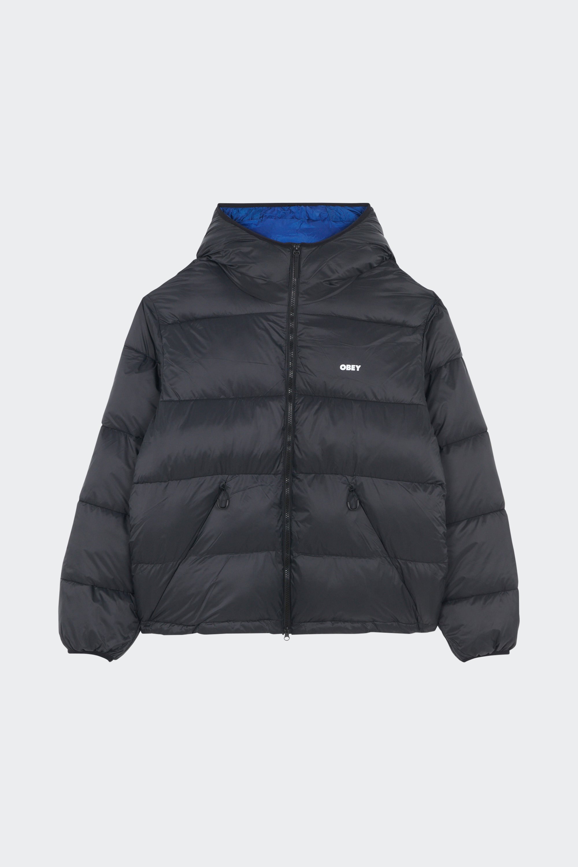 Lightweight quilted padded jacket with high neck | Black by OBEY Lightweight quilted padded jacket with high neck Black