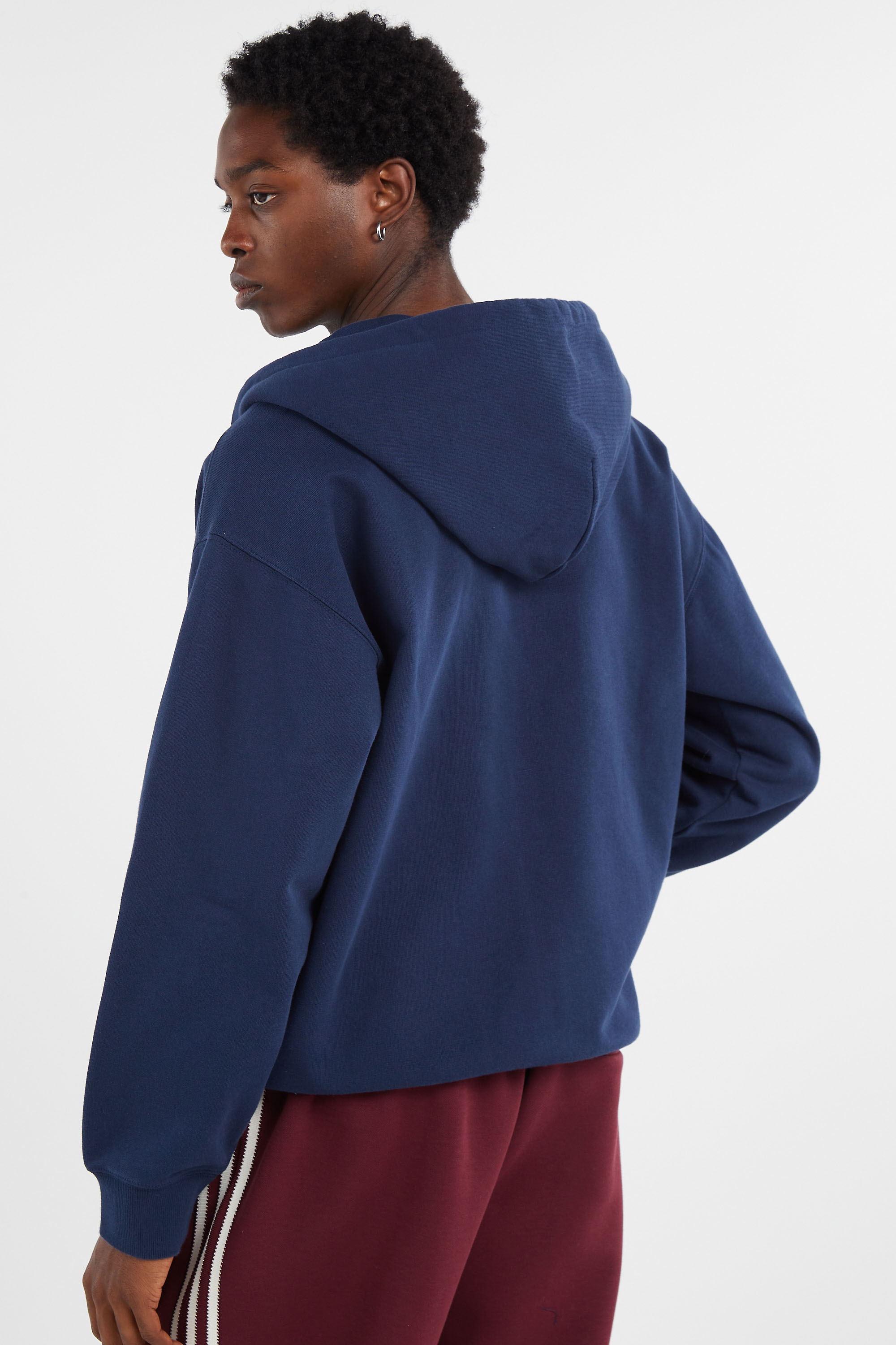 Hoodie zippé Bleu