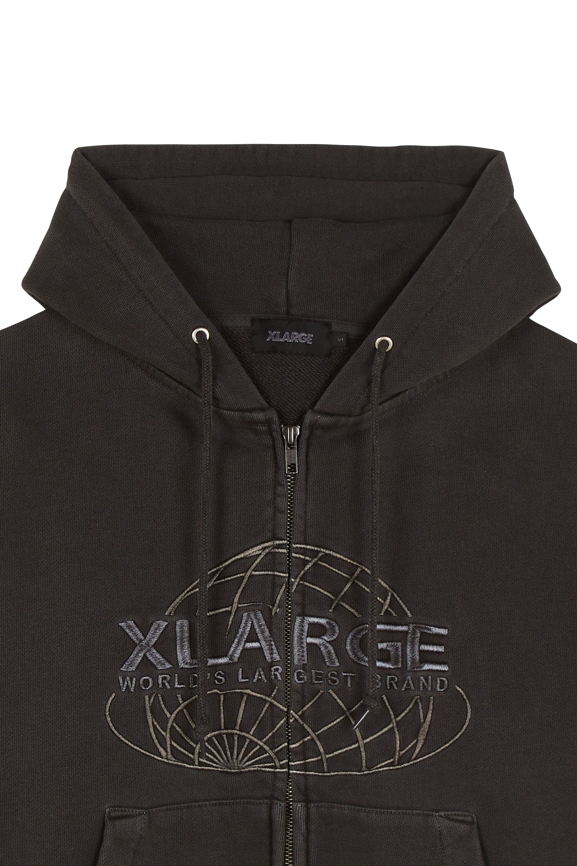 zip-up hoodie Black