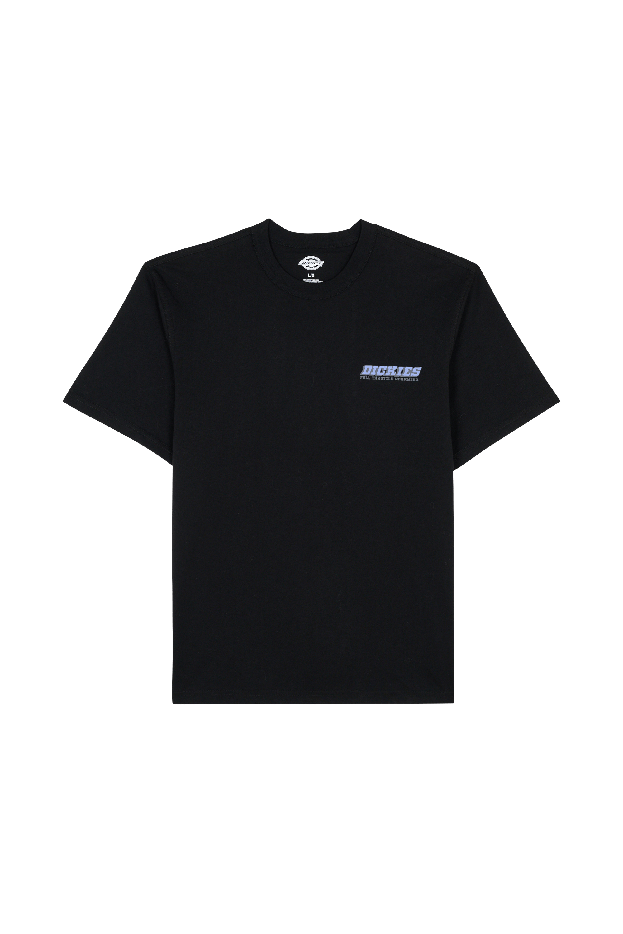 Regular-fit round-neck cotton T-shirt | Black DICKIES Men