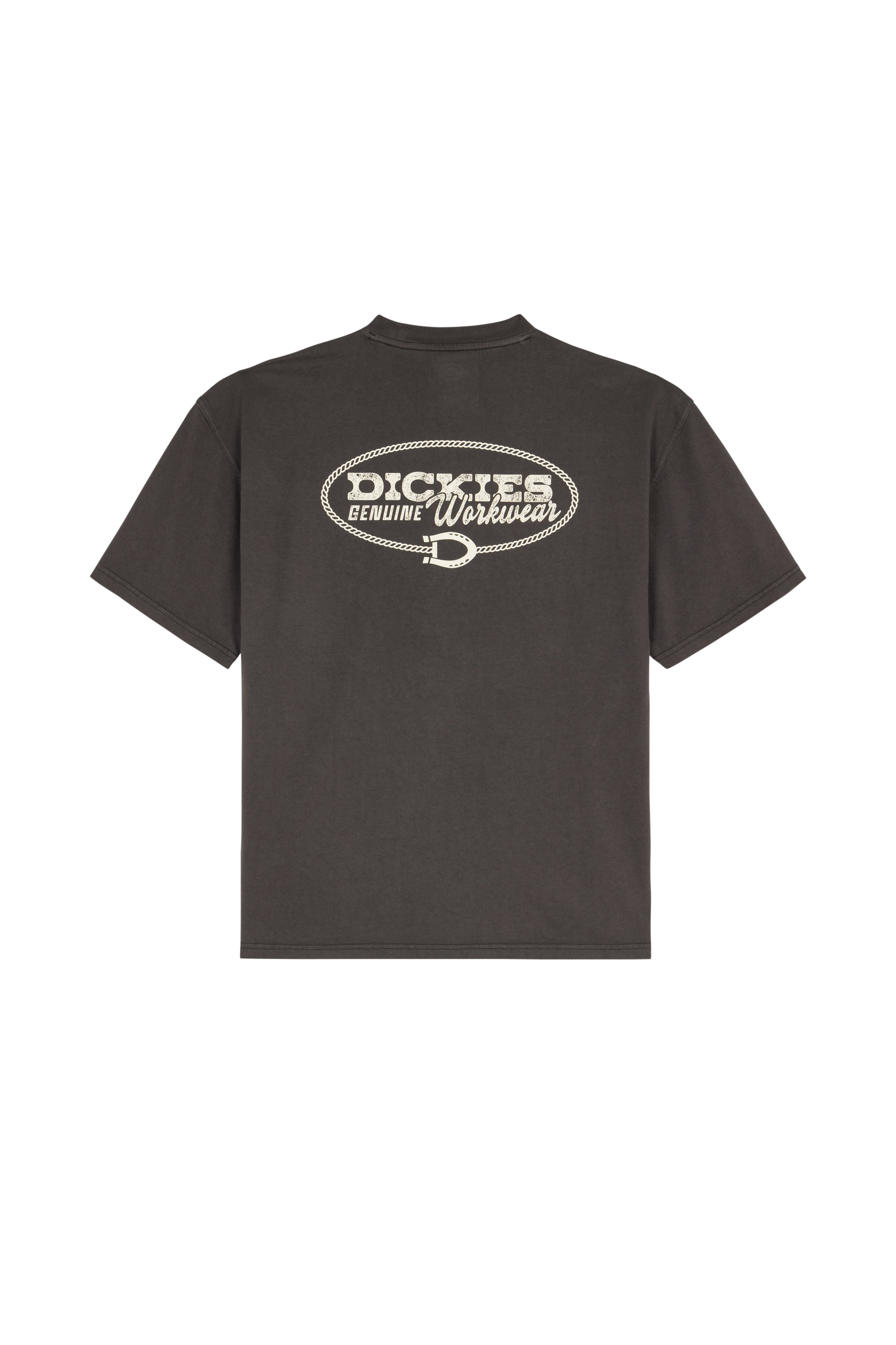 Regular-fit round-neck cotton T-shirt AVONDALE Black