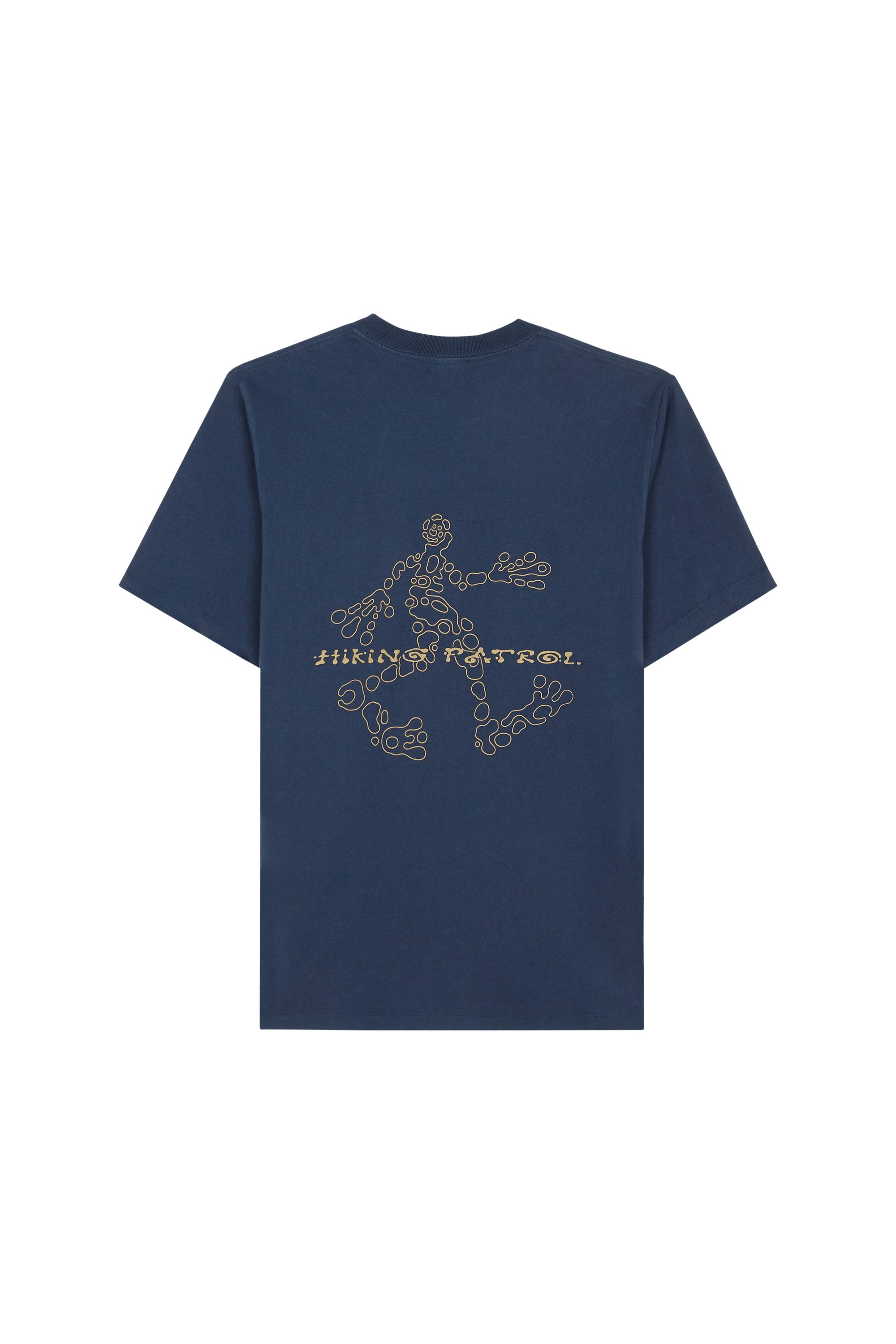 Regular-fit round-neck cotton T-shirt HIKING PATROL Blue