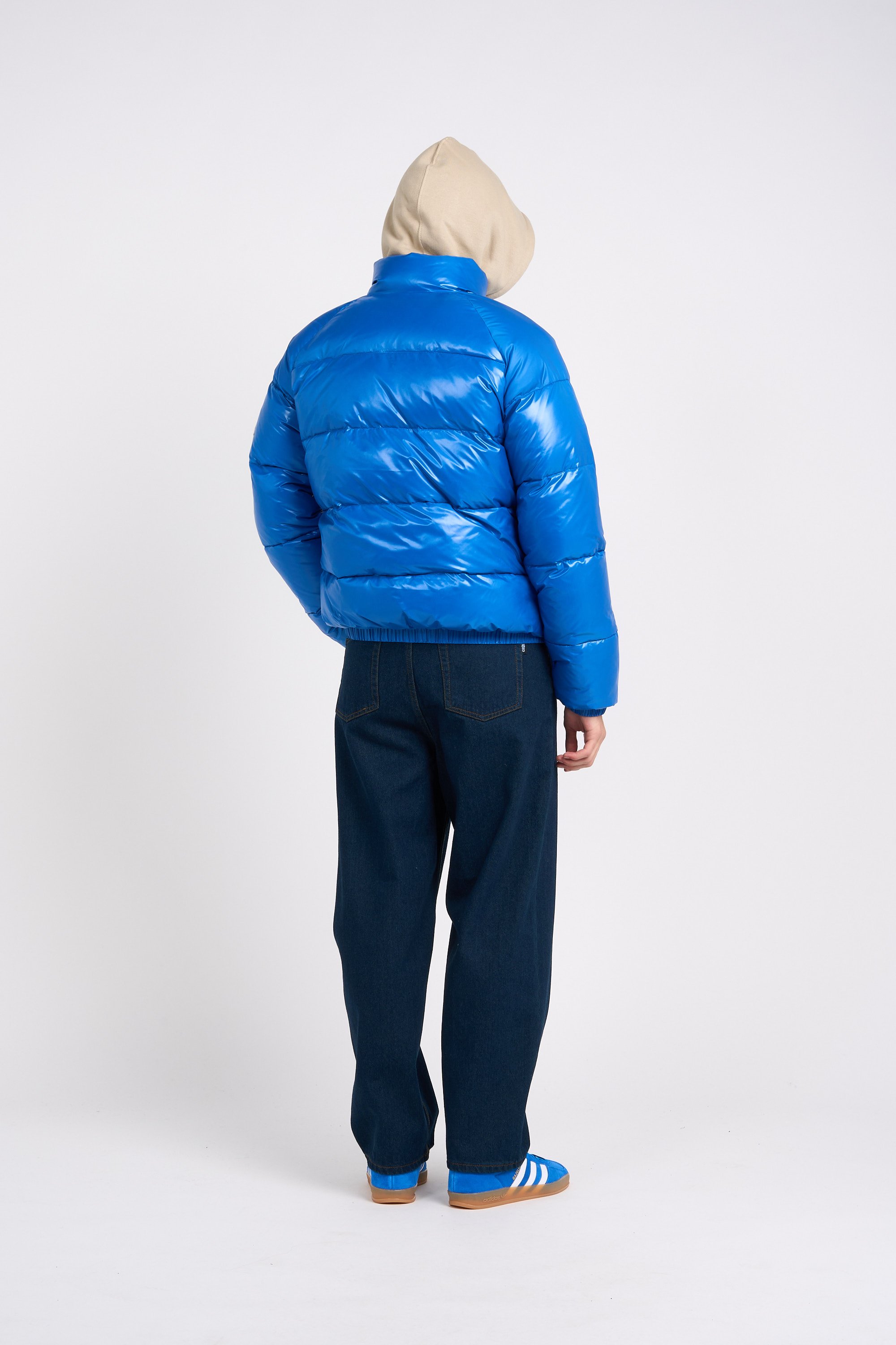 Lightweight quilted padded jacket with high neck | Blue by PYRENEX Lightweight quilted padded jacket with high neck Blue