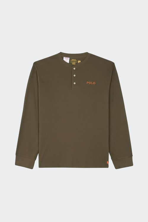 POLO RALPH LAUREN Haut de pyjama Kaki