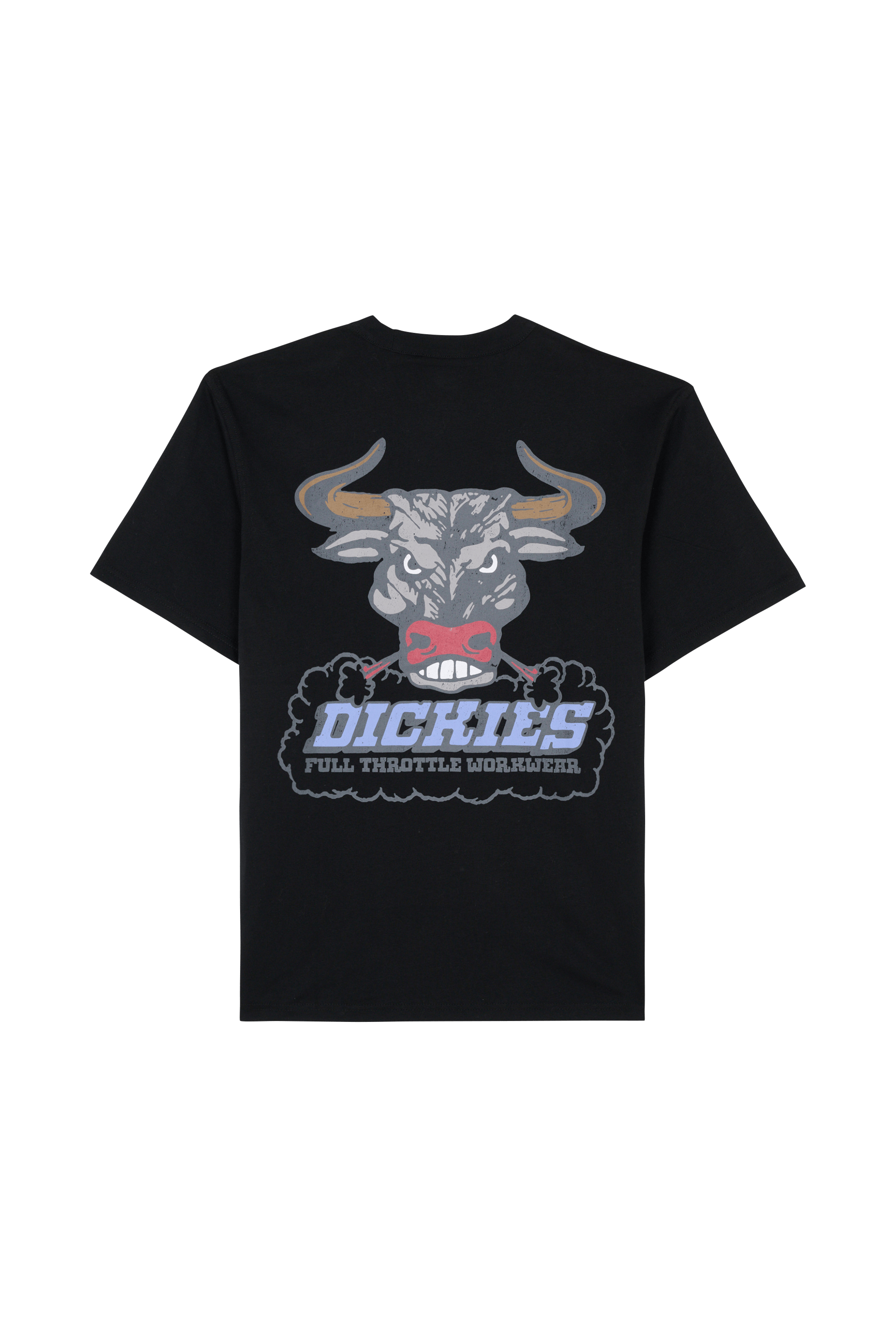 Regular-fit round-neck cotton T-shirt LAKERIDGE Black