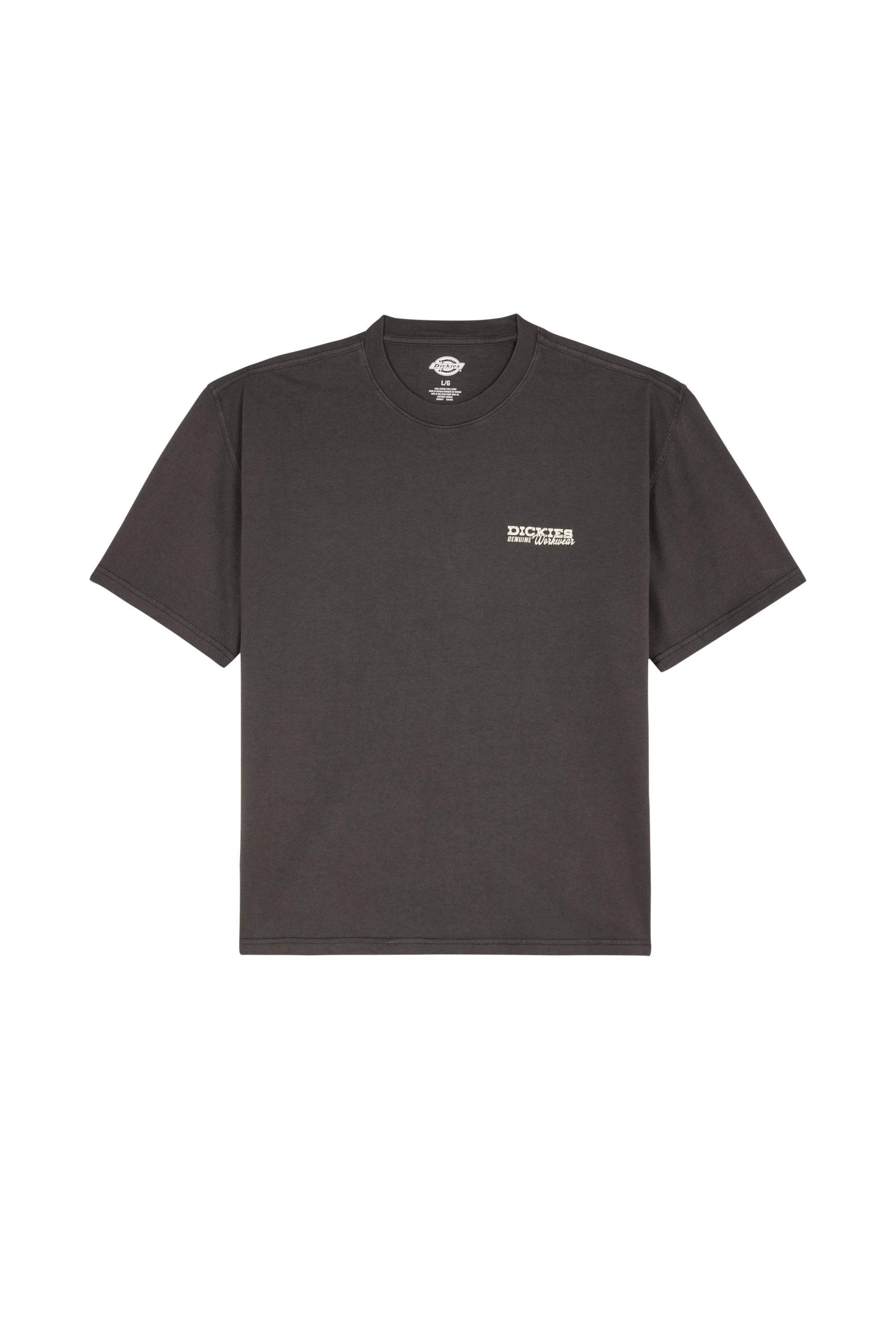 Regular-fit round-neck cotton T-shirt | Black DICKIES Men