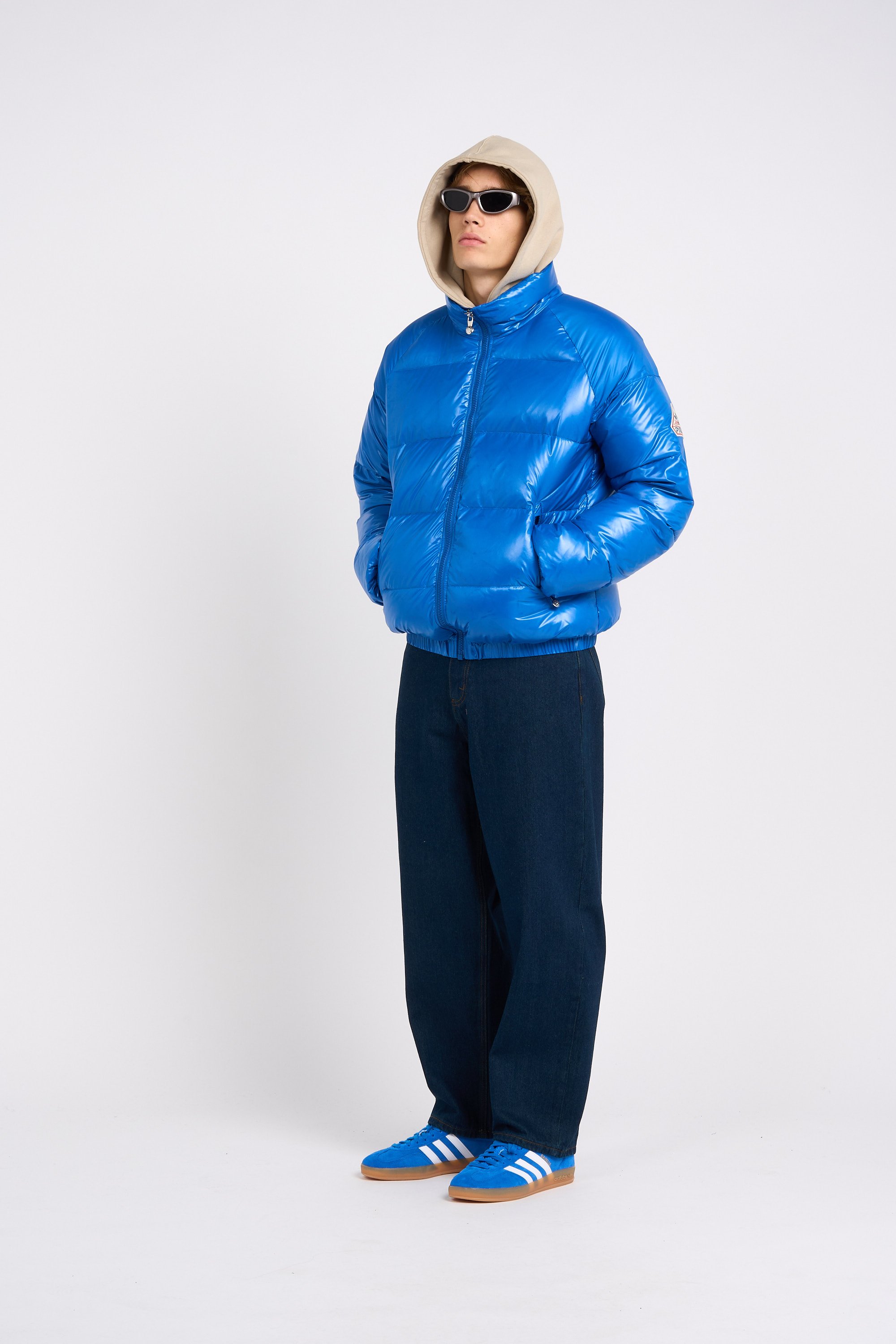 Lightweight quilted padded jacket with high neck | Blue by PYRENEX Lightweight quilted padded jacket with high neck Blue