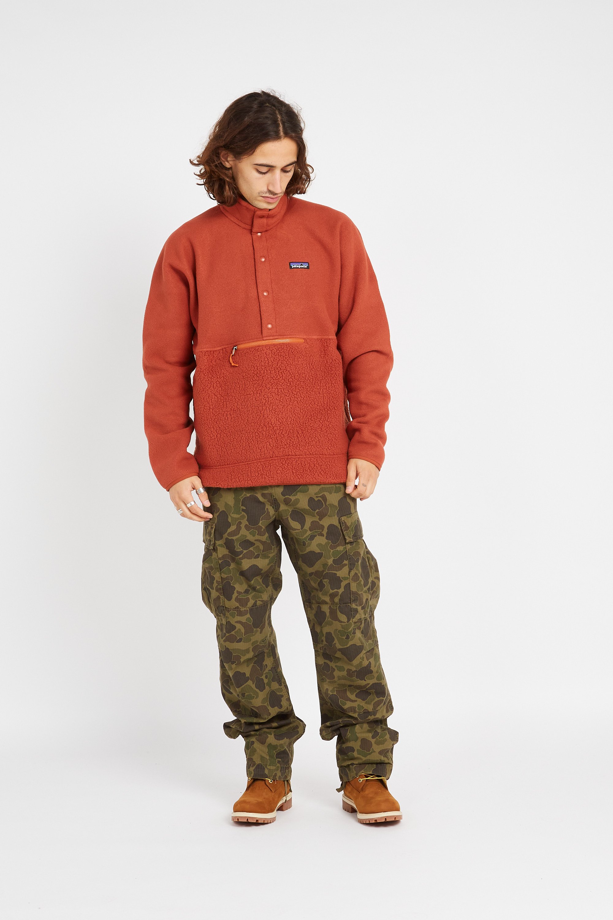 Patagonia fleece red best sale