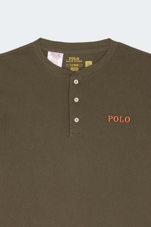 POLO RALPH LAUREN Haut de pyjama Kaki