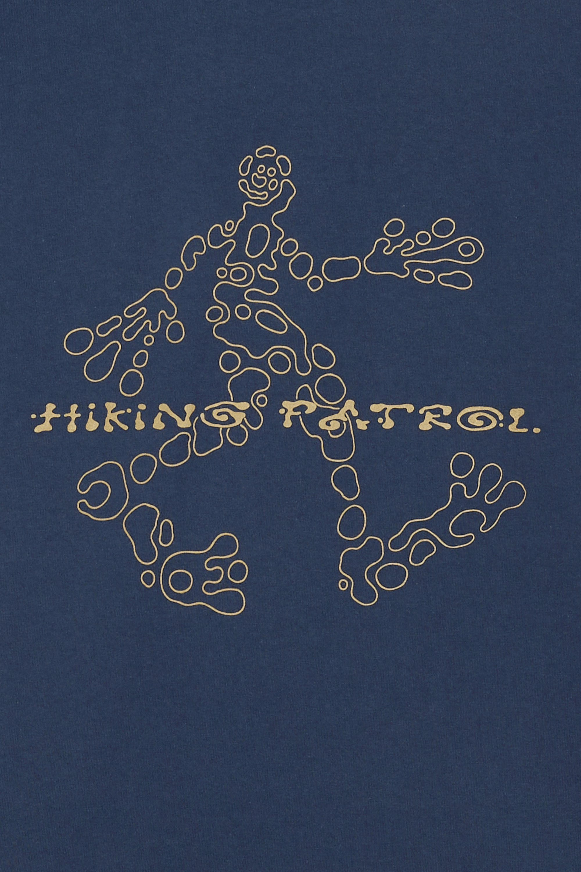 Regular-fit round-neck cotton T-shirt | Blue HIKING PATROL Women