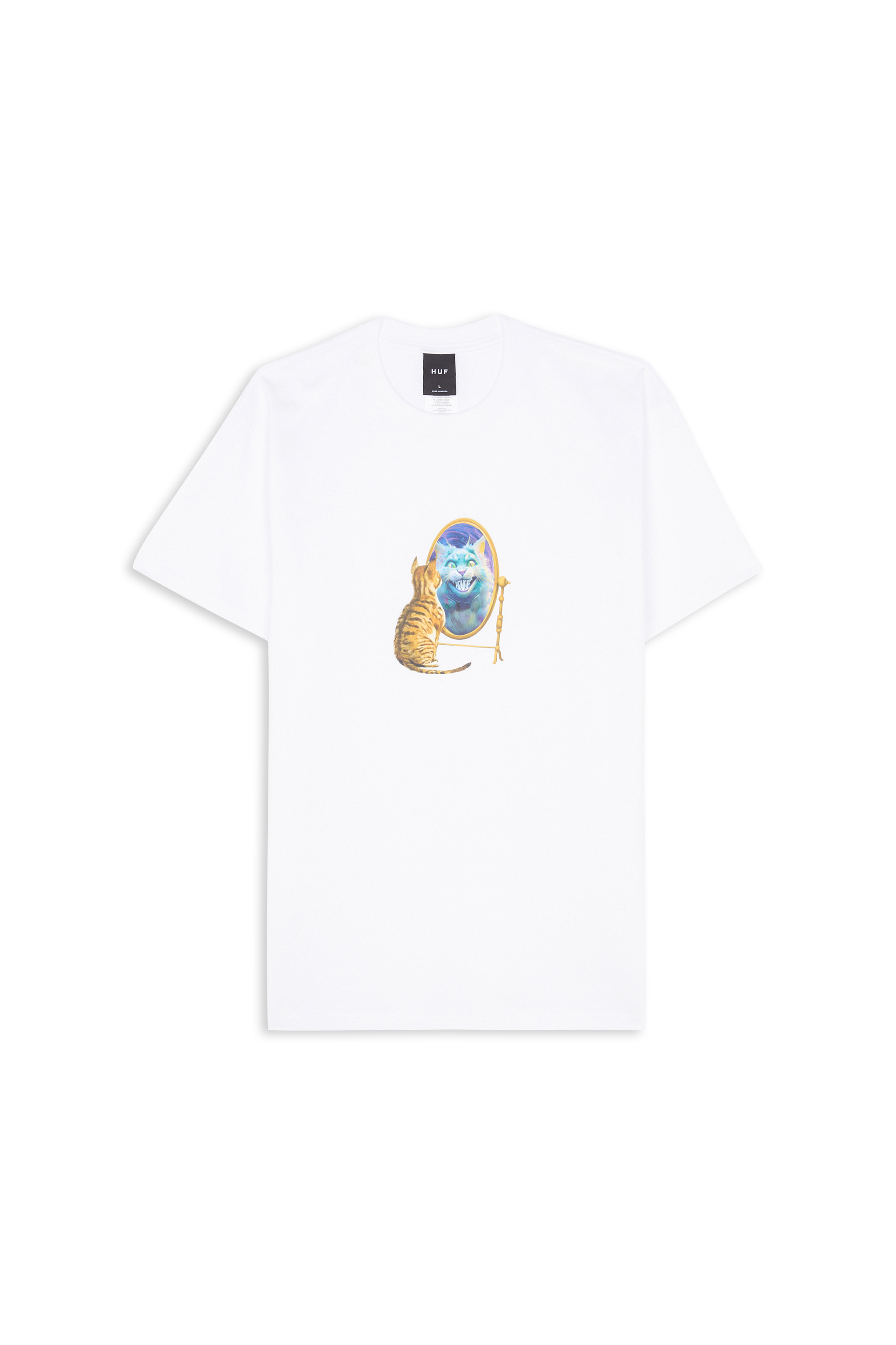 Regular-fit round-neck cotton T-shirt White