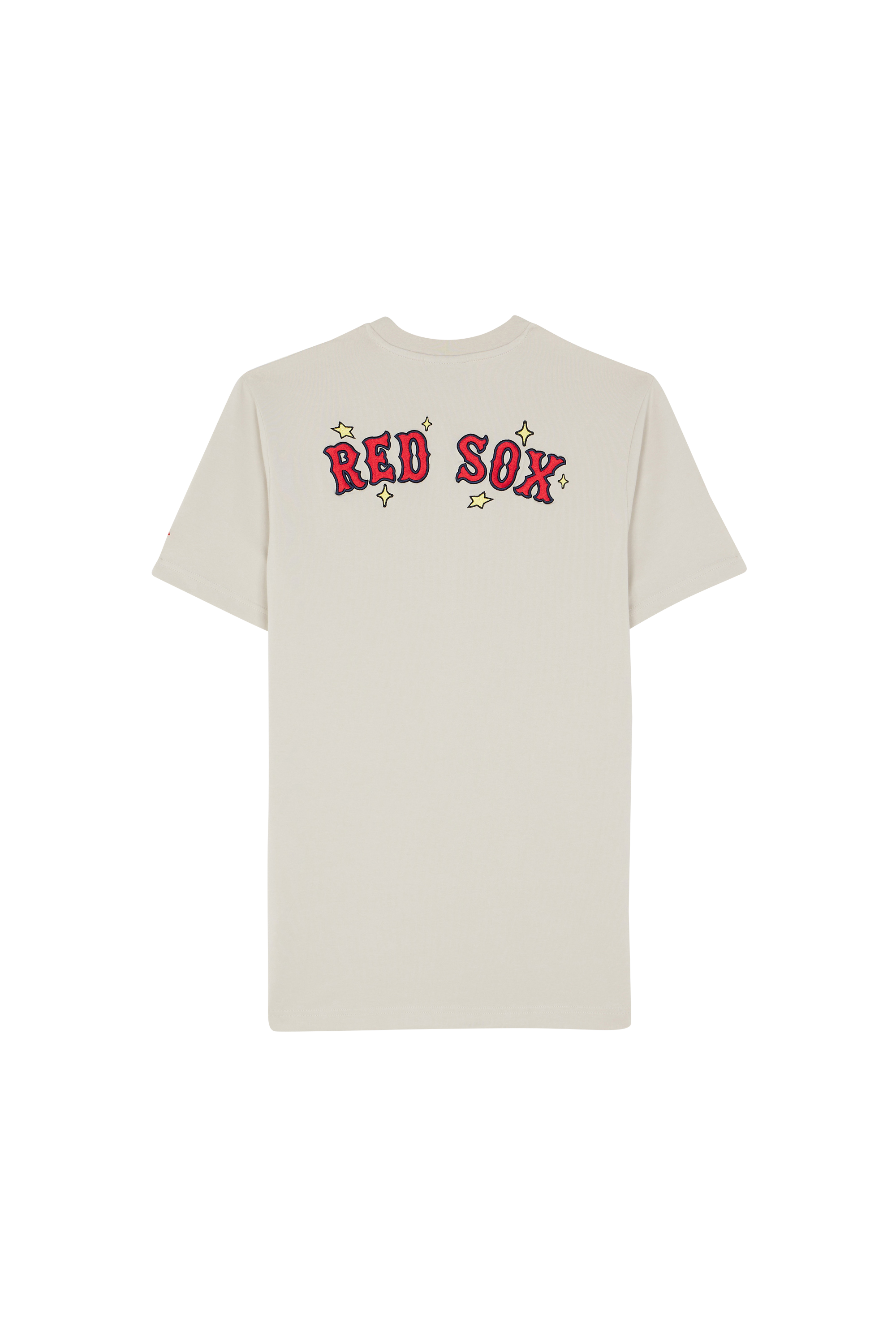 Regular-fit round-neck cotton T-shirt Beige