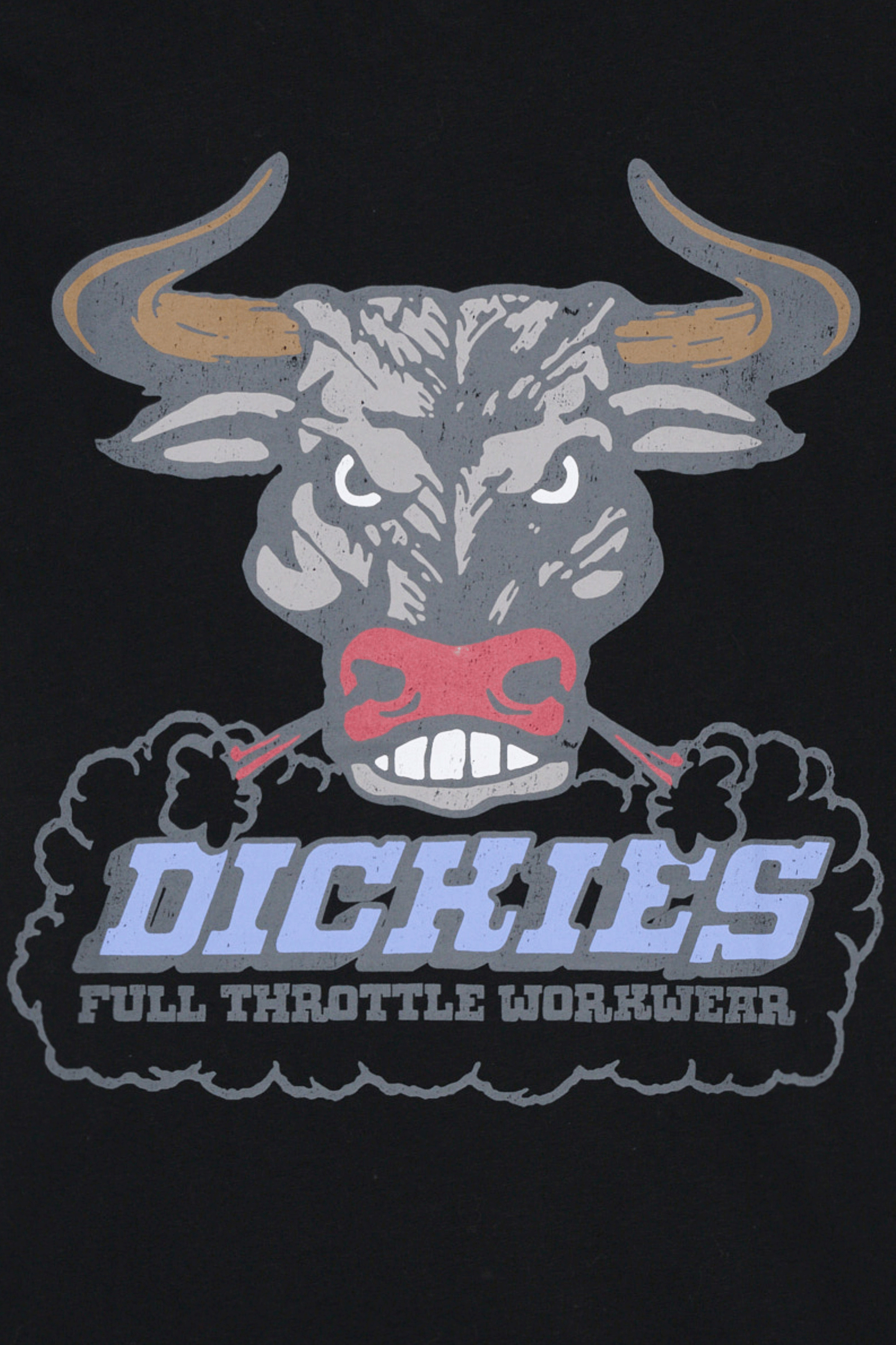 Regular-fit round-neck cotton T-shirt | Black DICKIES Men