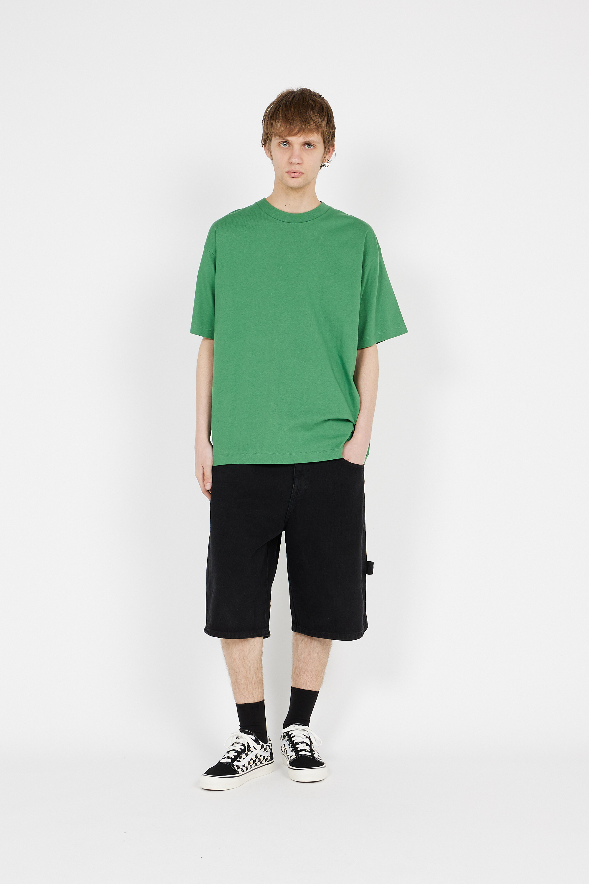 Regular-fit round-neck cotton T-shirt Multicolored