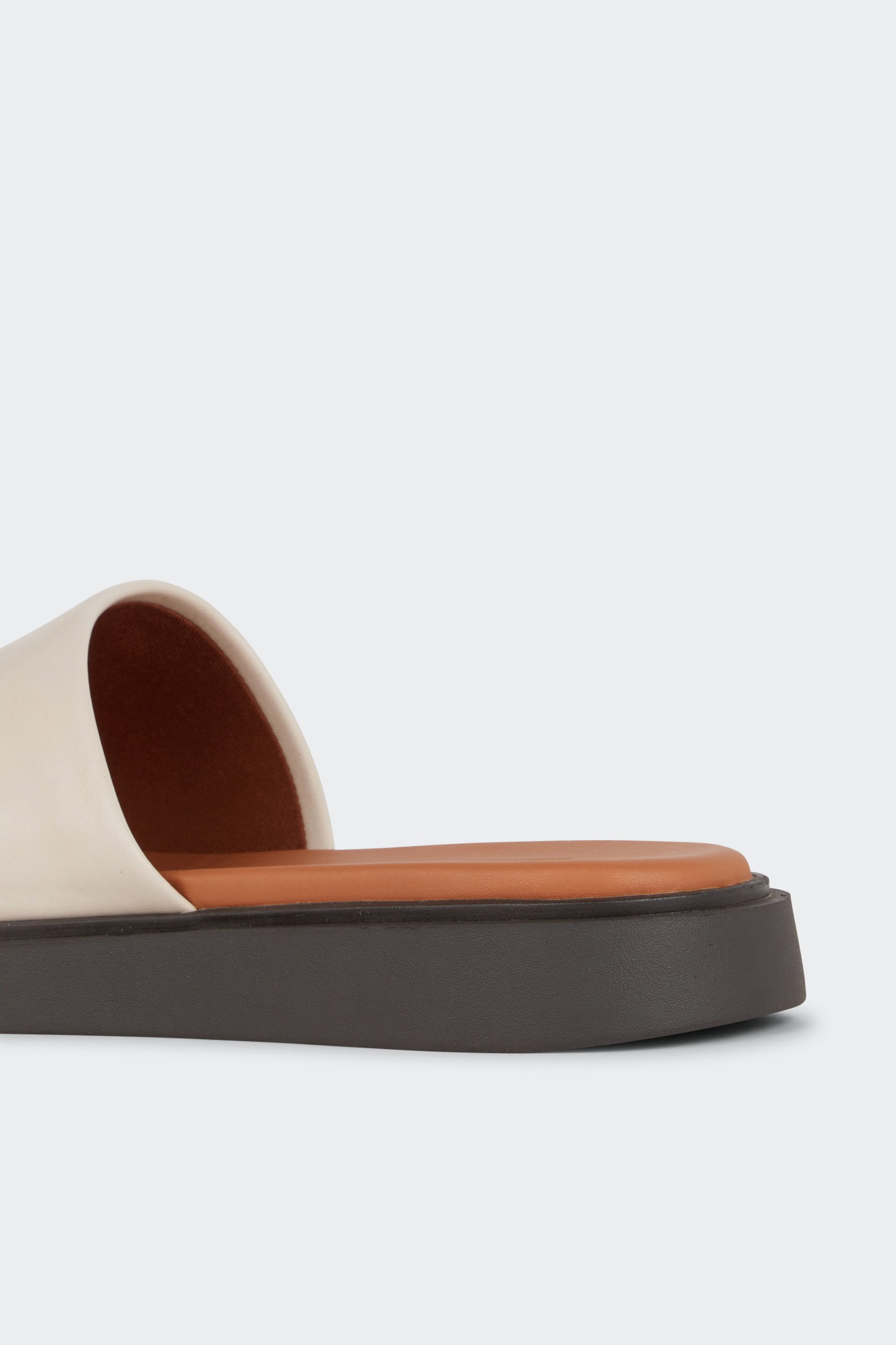 Flat furry sheepskin sandals | White by VAGABOND SHOEMAKERS Flat furry sheepskin sandals White