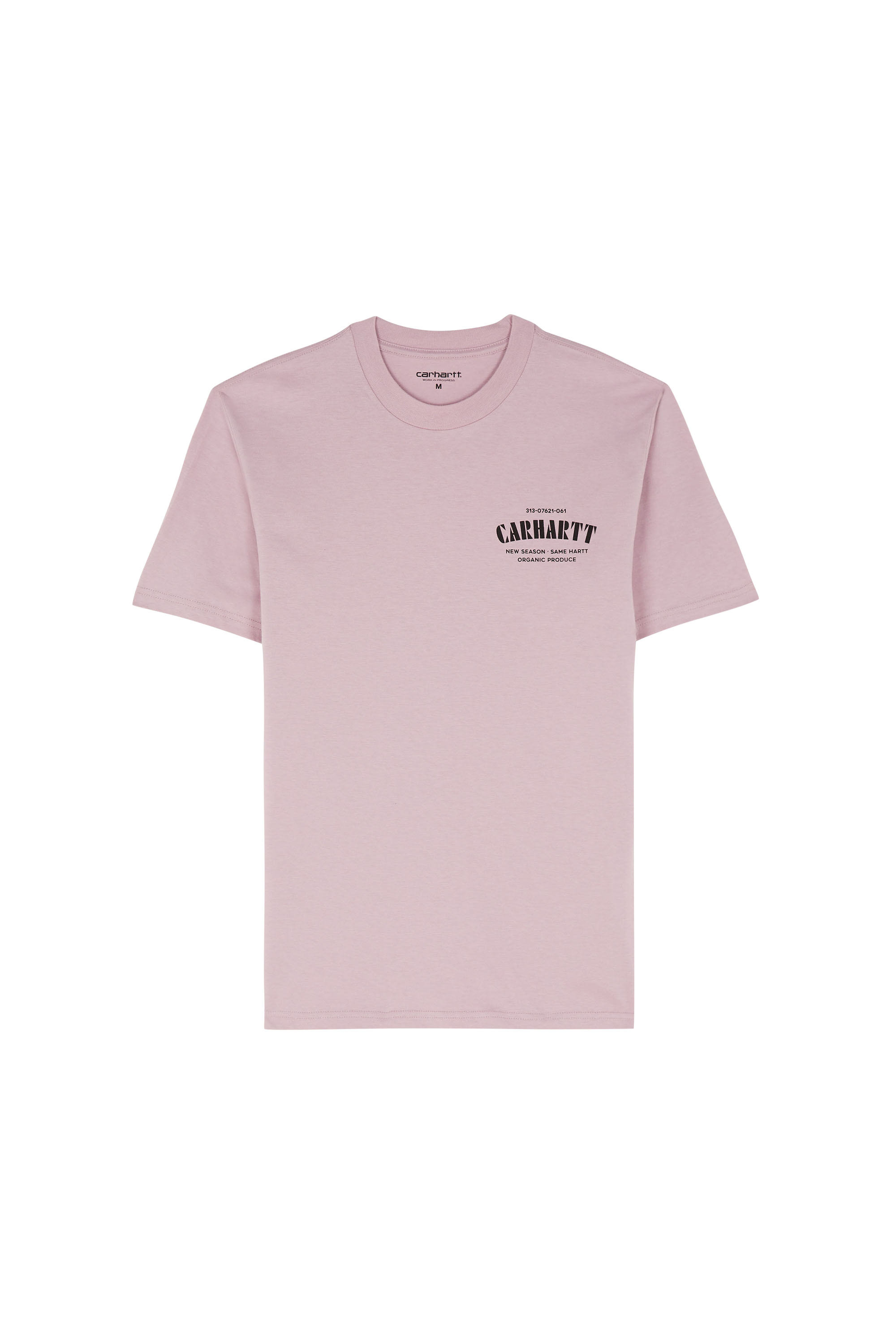 Regular-fit round-neck cotton T-shirt Pink