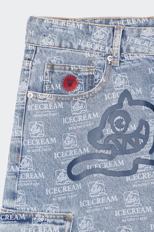 ICE CREAM Short Bleu