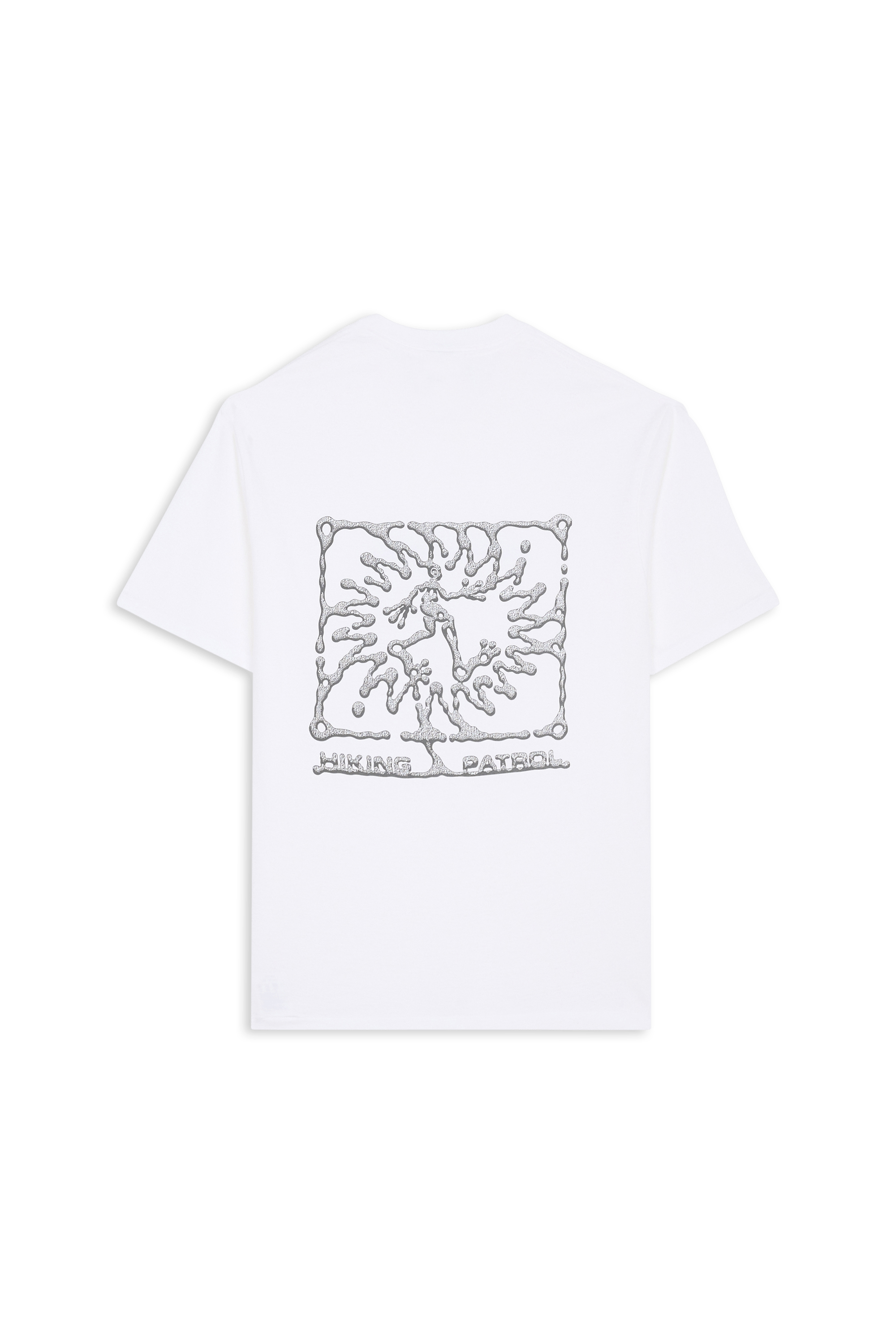 Regular-fit round-neck cotton T-shirt HIKING PATROL White