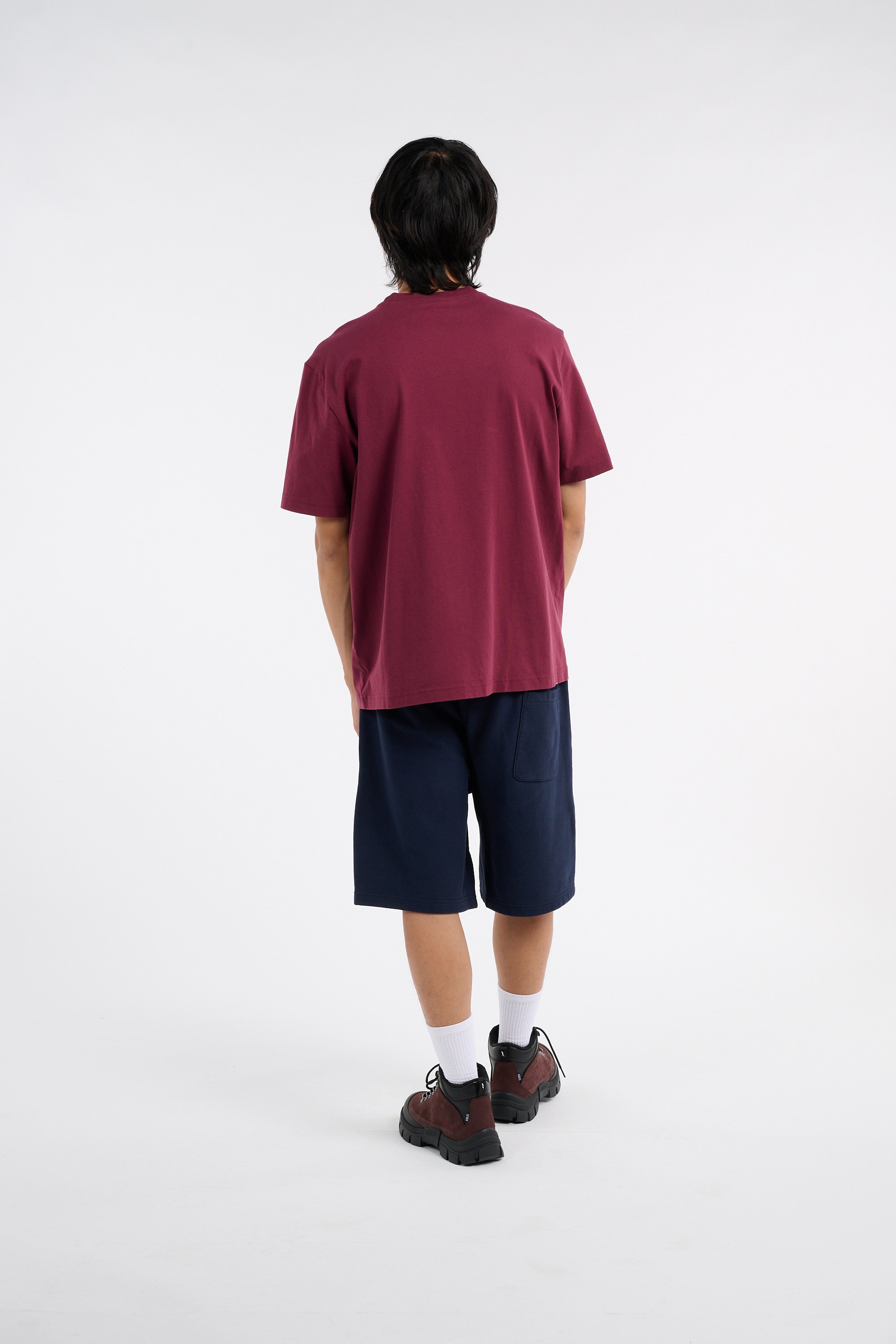 Regular-fit round-neck cotton T-shirt | Red CHAMPION Men