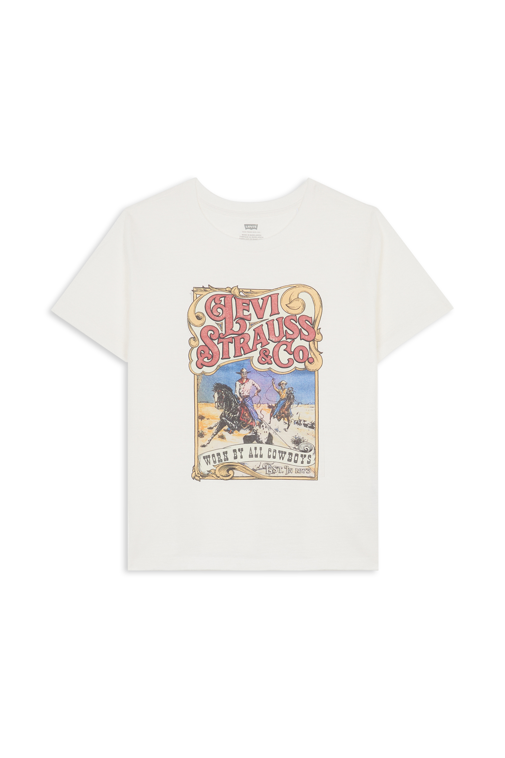 Regular-fit round-neck cotton T-shirt Beige