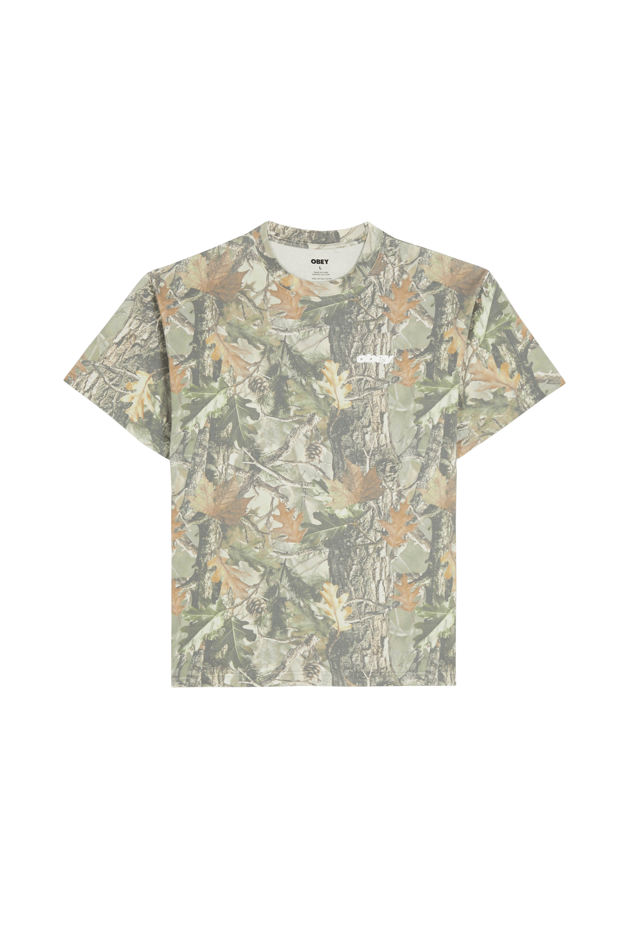 Regular-fit round-neck cotton T-shirt | Multicolored OBEY Men