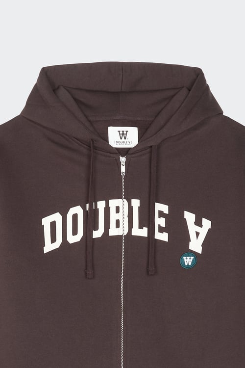 WOOD WOOD Hoodie zippé Noir