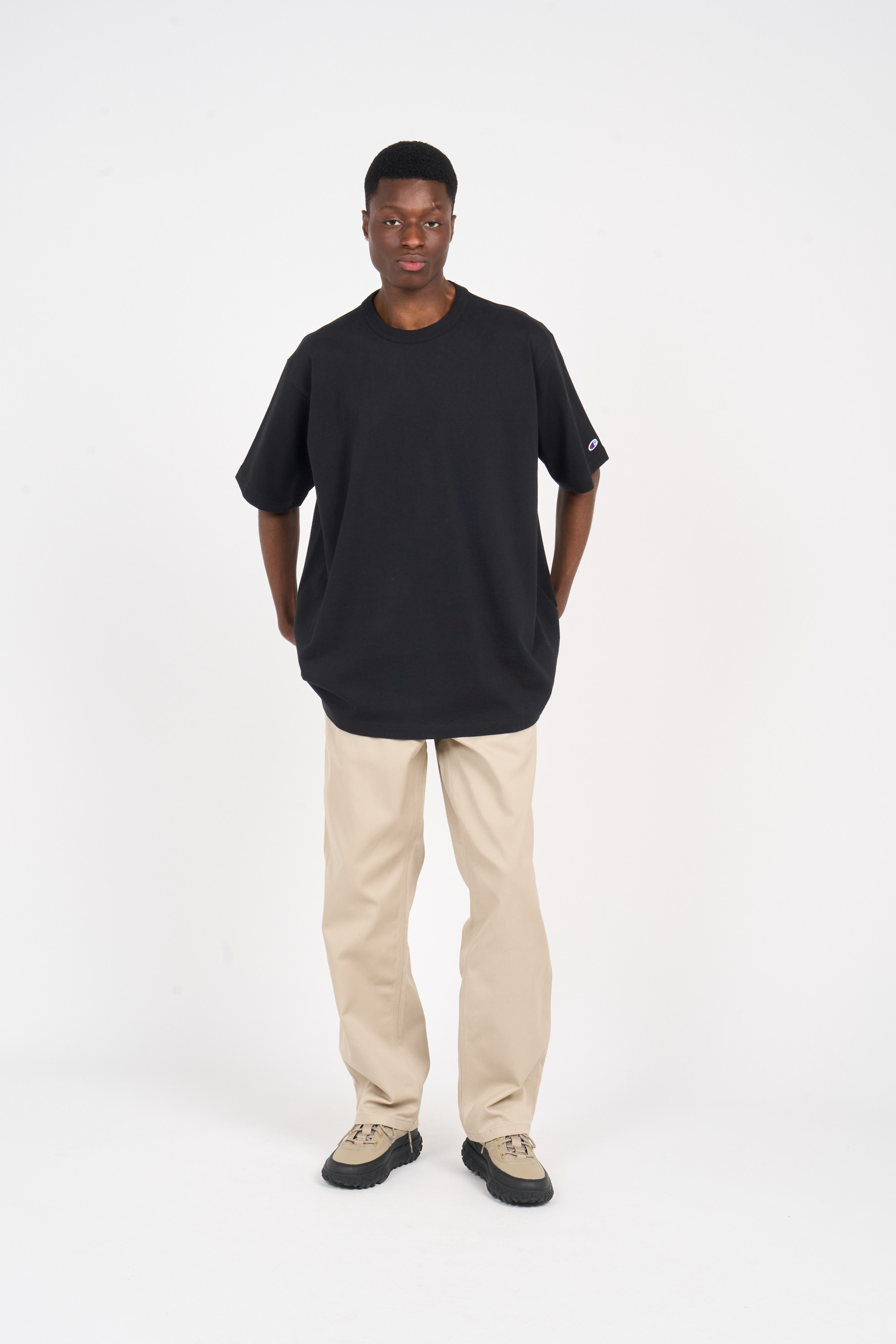 Regular-fit round-neck cotton T-shirt Multicolored