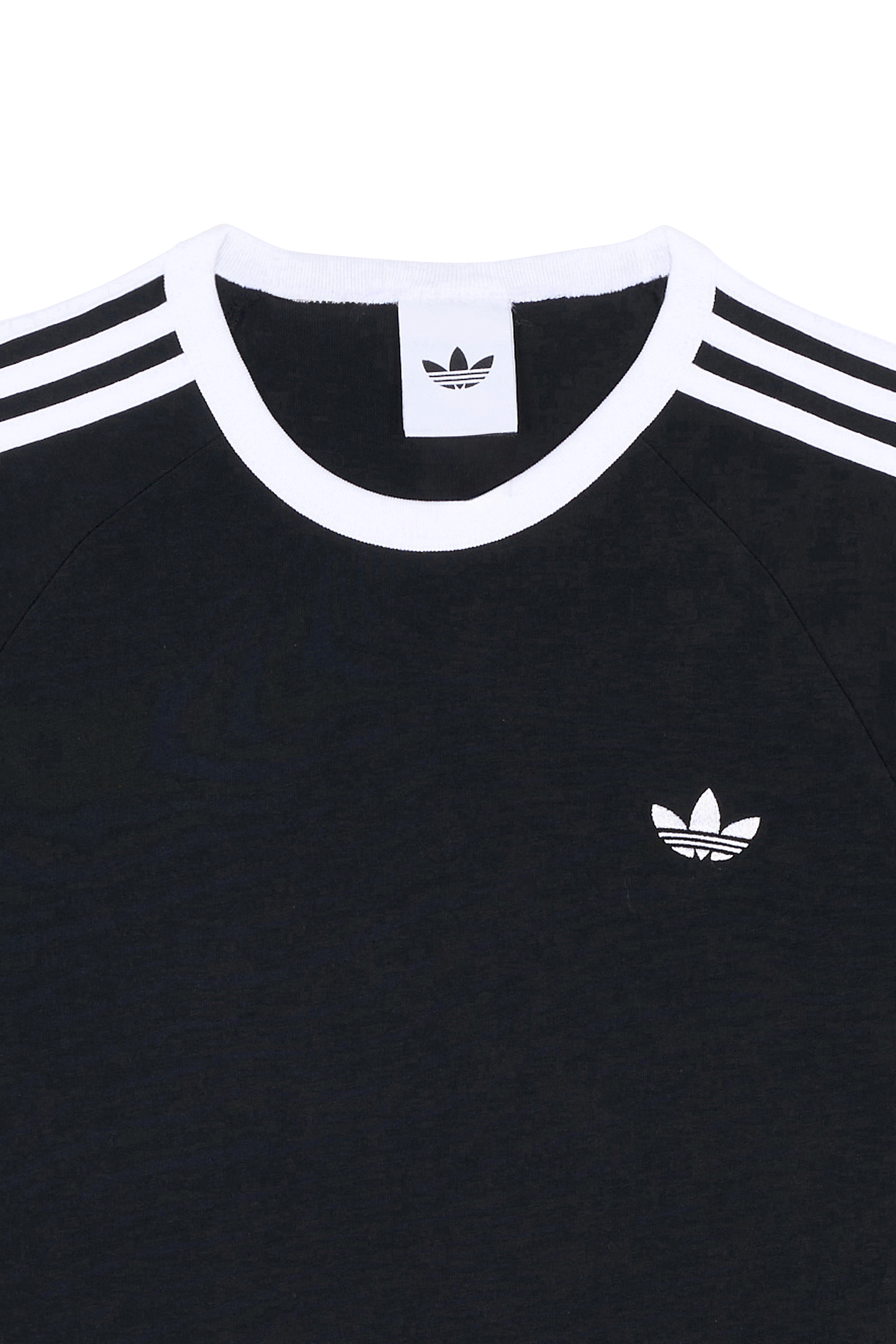 Regular-fit round-neck cotton T-shirt Black