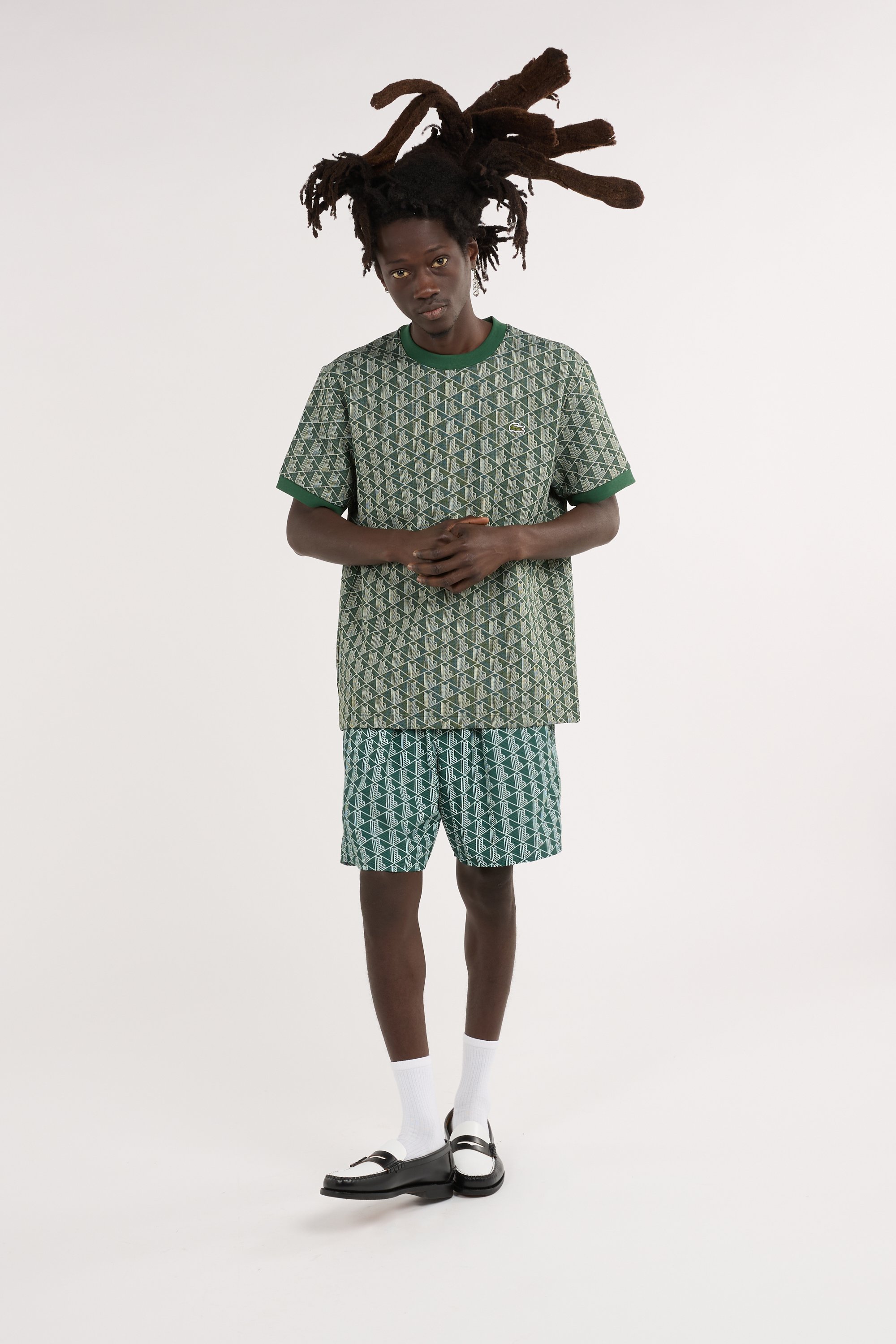 Short de bain LACOSTE Vert