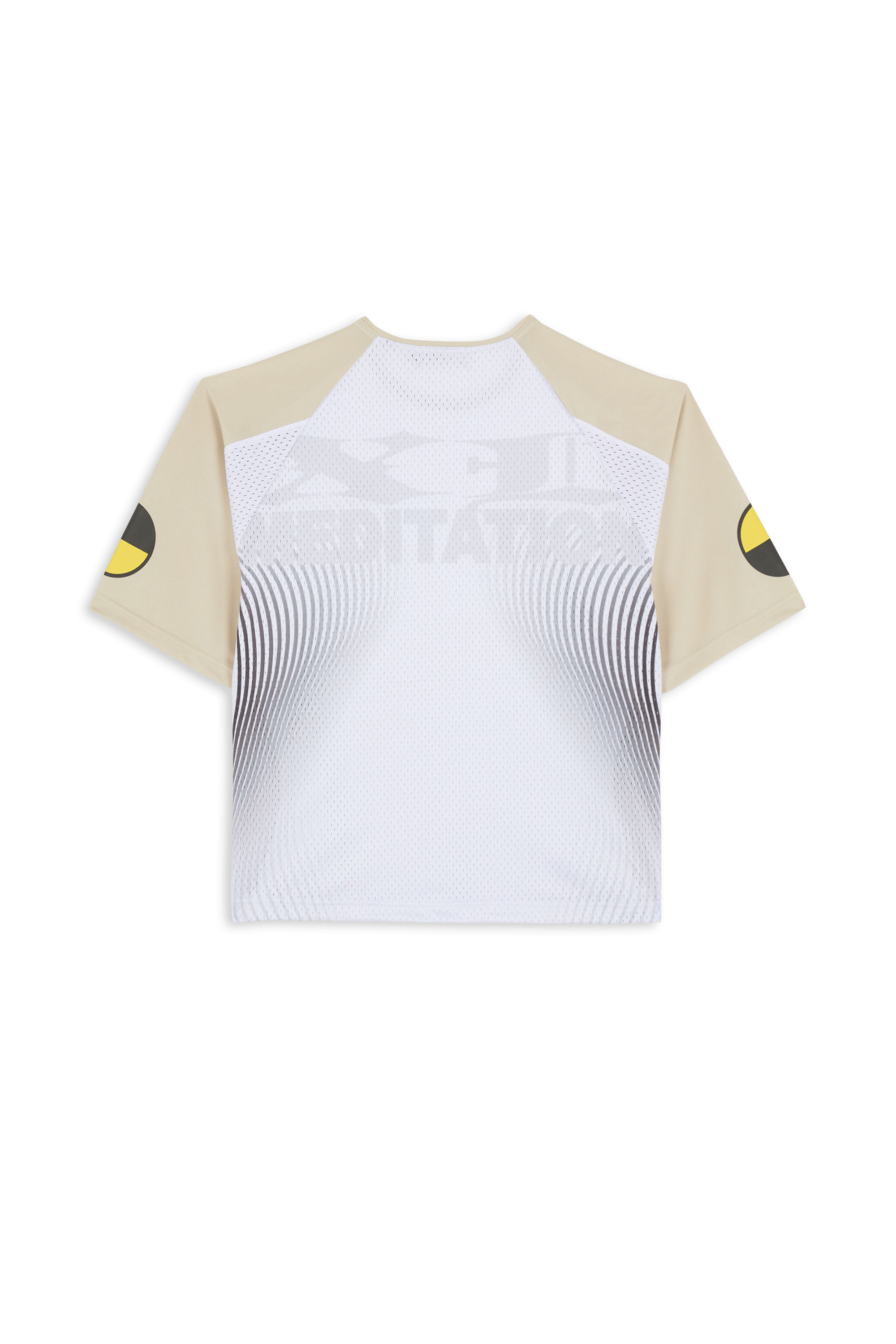 Regular-fit round-neck cotton T-shirt Beige