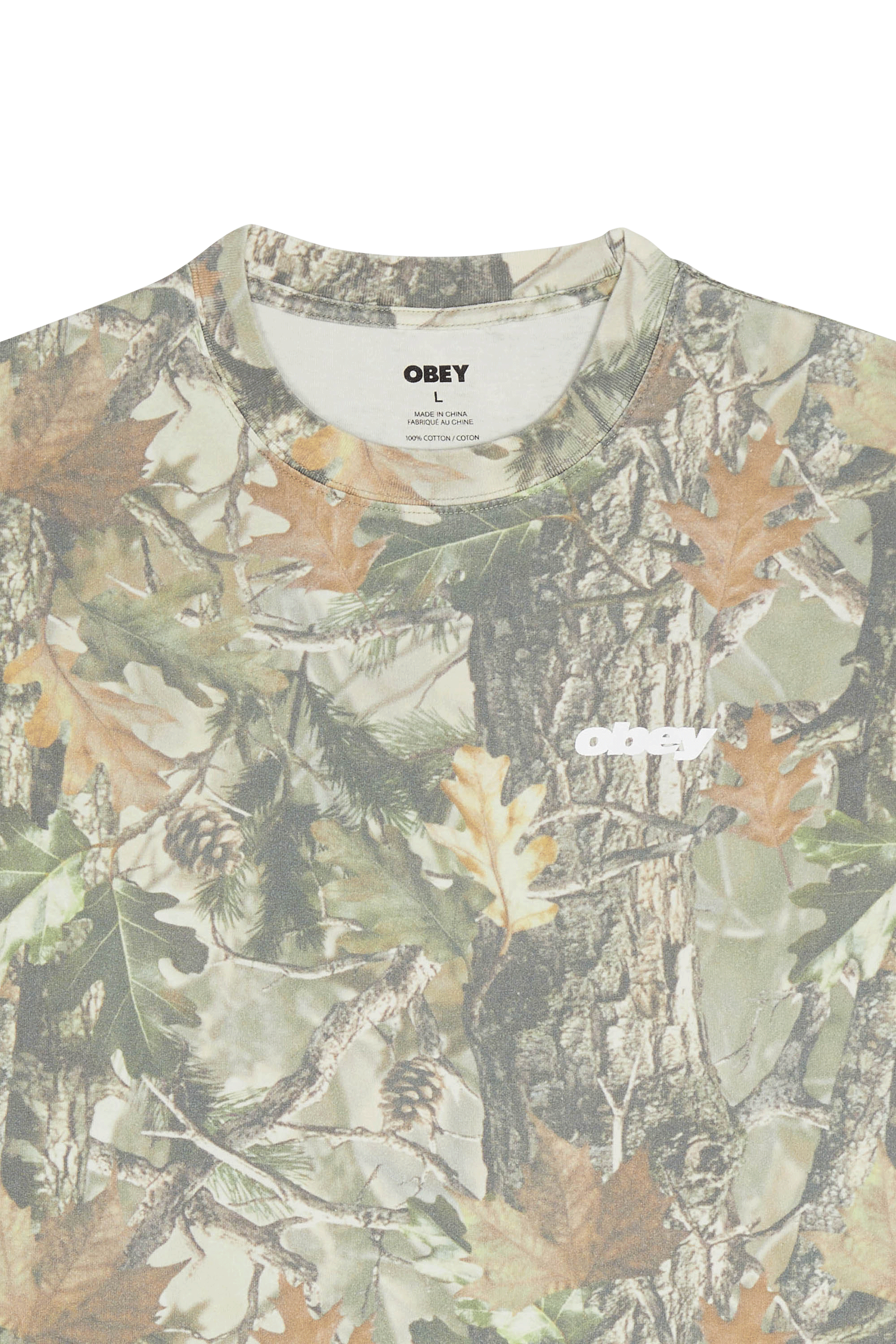 Regular-fit round-neck cotton T-shirt | Multicolored OBEY Men
