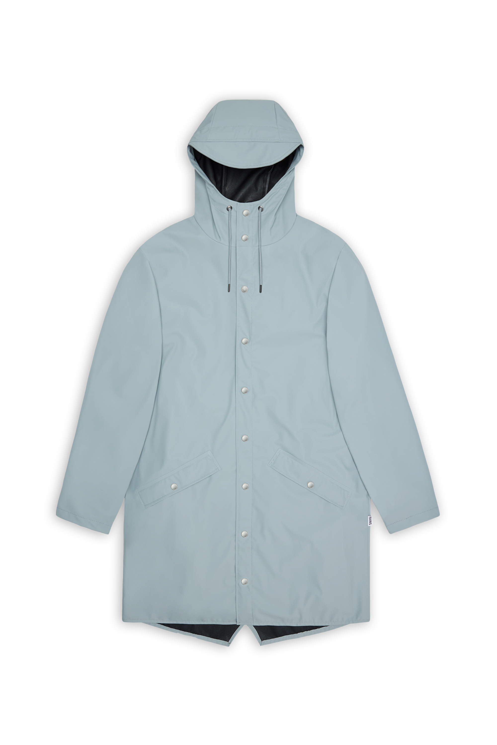 Coupe-vent imperméable long à capuche Bleu