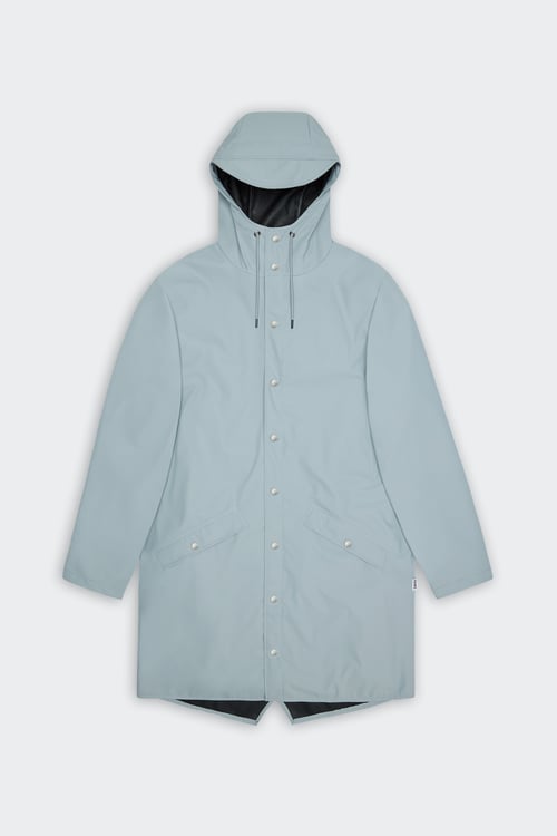 Coupe-vent imperméable long à capuche - Taille L Bleu