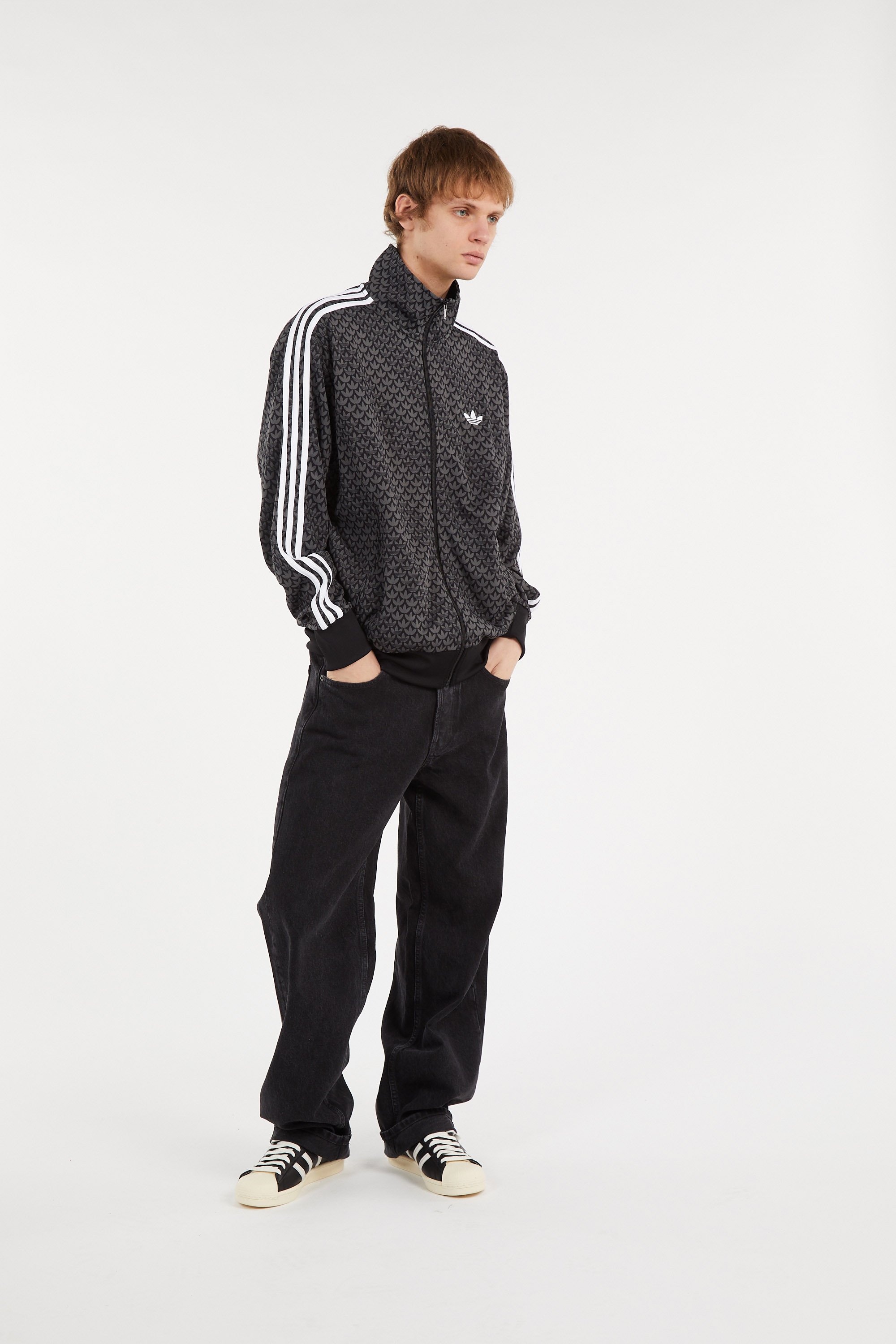Track jacket ADIDAS Black