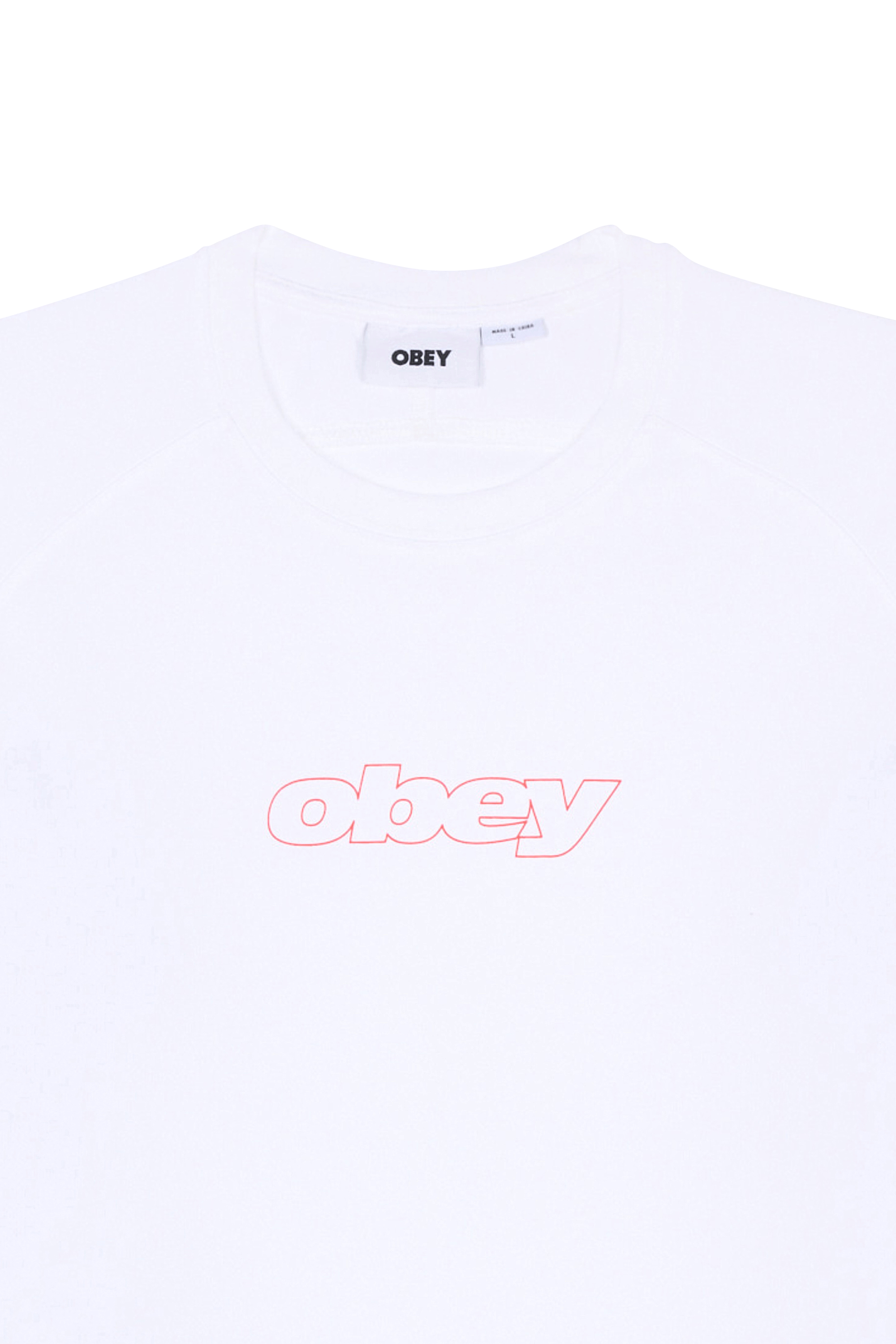 Regular-fit round-neck cotton T-shirt | White OBEY Men