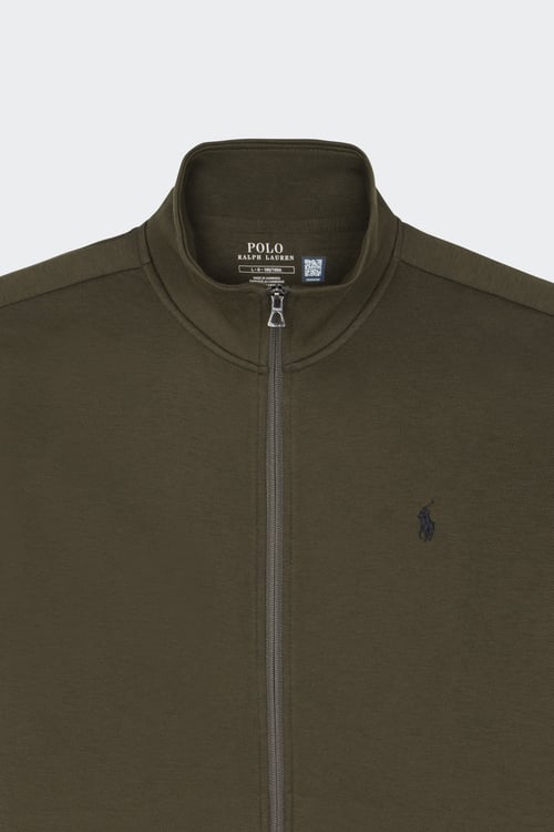 POLO RALPH LAUREN Sweatshirt zippé Kaki