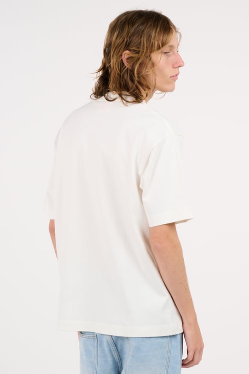 VERLAN Regular-fit round-neck cotton T-shirt Blue