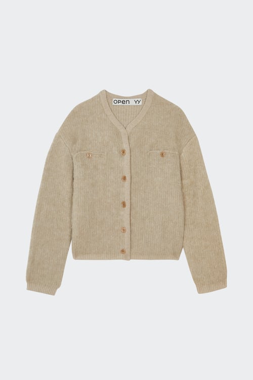 OPEN YY Cardigan Beige